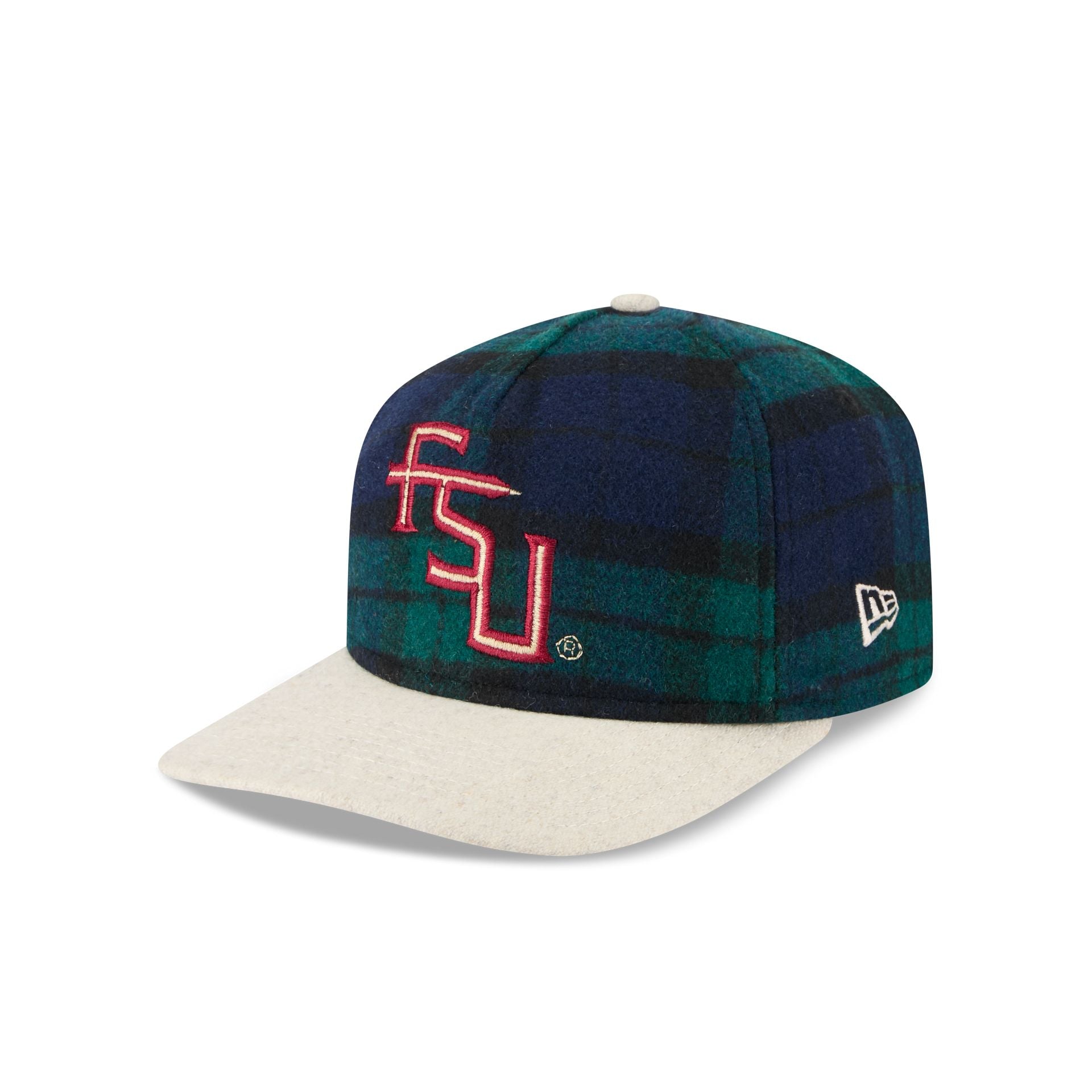 Florida State Seminoles Plaid Letterman 19TWENTY Adjustable Hat - Image 3