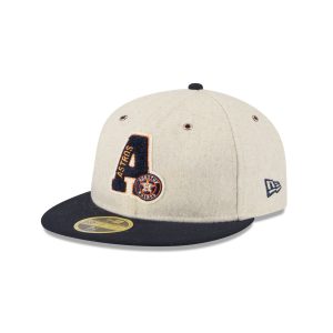 Houston Astros Wool Letterman Retro Crown 59FIFTY Fitted Hat