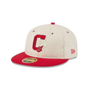 Cleveland Guardians Wool Letterman Retro Crown 59FIFTY Fitted Hat