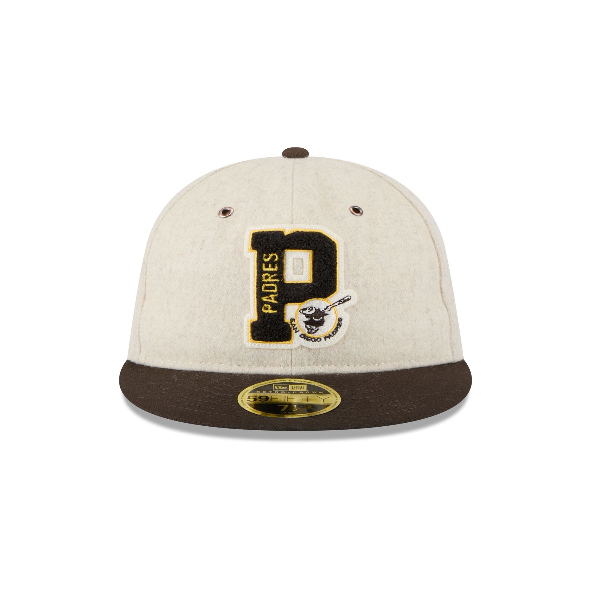 San Diego Padres Wool Letterman Retro Crown 59FIFTY Fitted Hat - Image 2