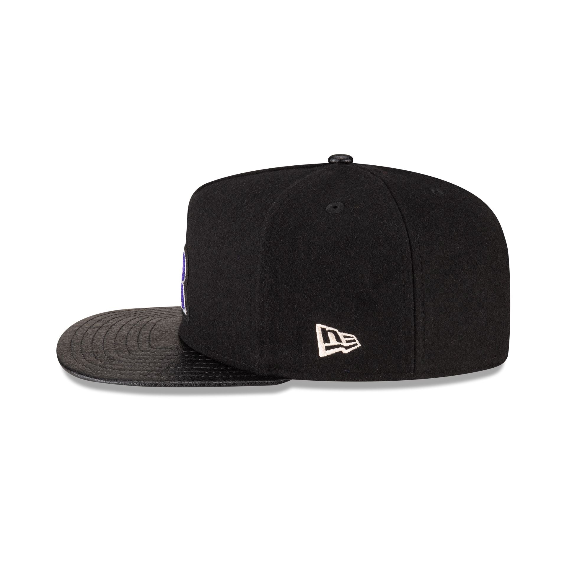 Colorado Rockies Wool Letterman 9FIFTY A-Frame Snapback Hat - Image 5