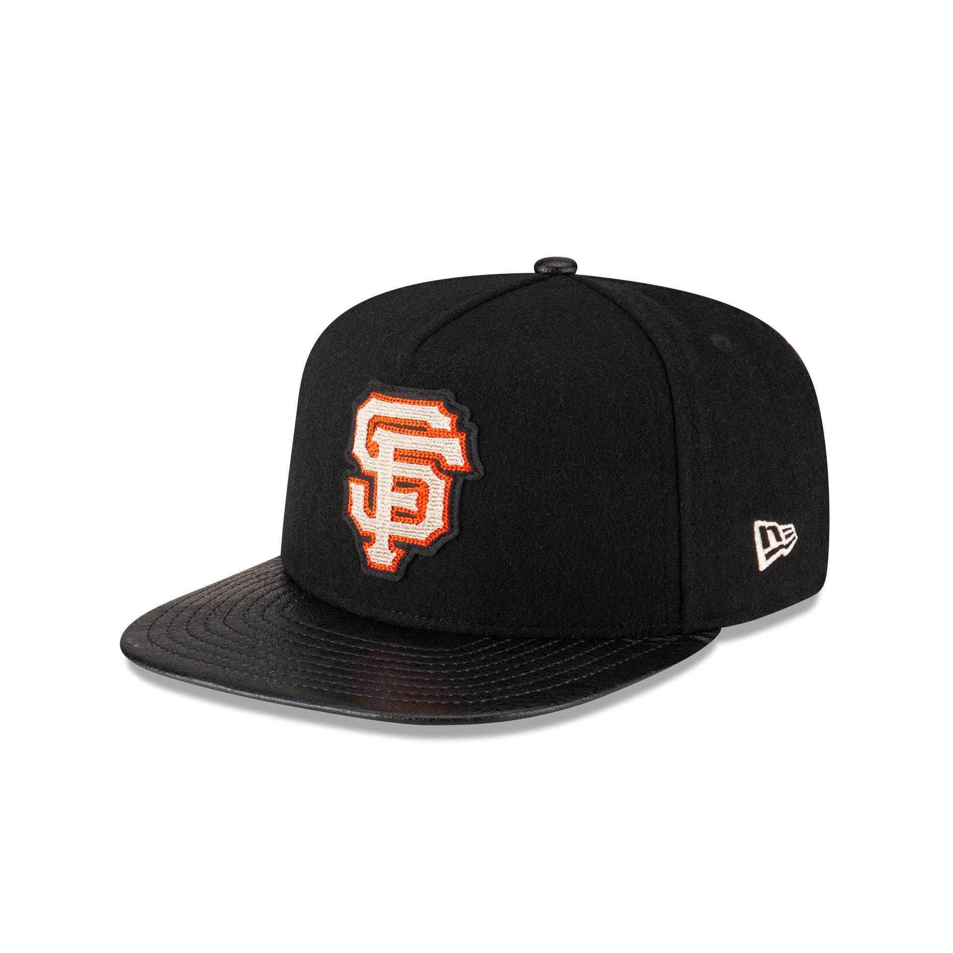 San Francisco Giants Wool Letterman 9FIFTY A-Frame Snapback Hat - Image 3
