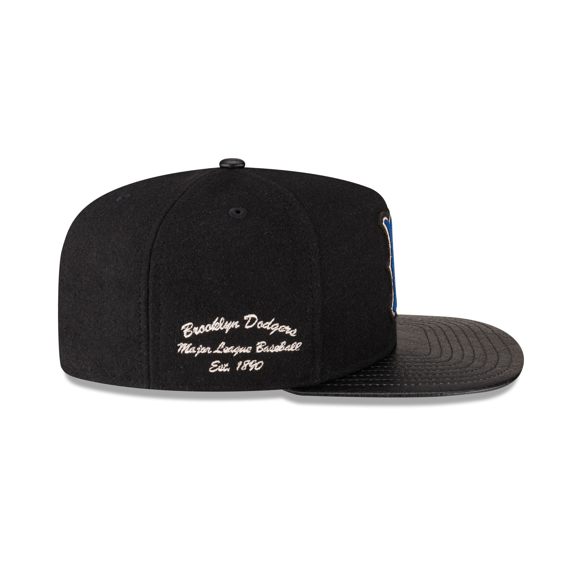 Brooklyn Dodgers Wool Letterman 9FIFTY A-Frame Snapback Hat - Image 4