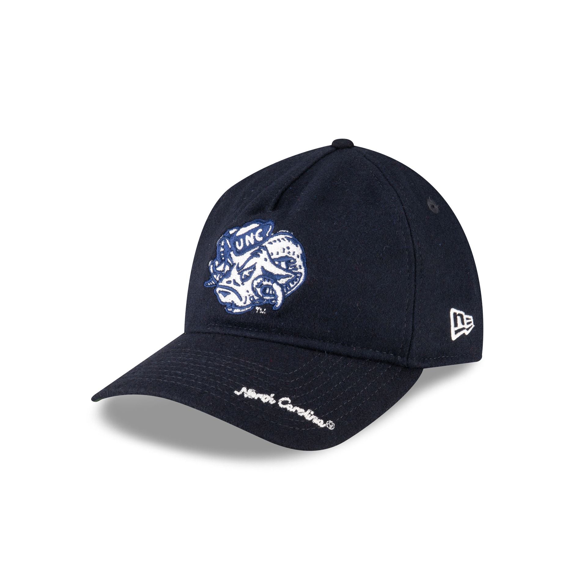 North Carolina Tar Heels College Vault Wool Letterman 9TWENTY A-Frame Adjustable Hat Adjustable Hat - Image 3