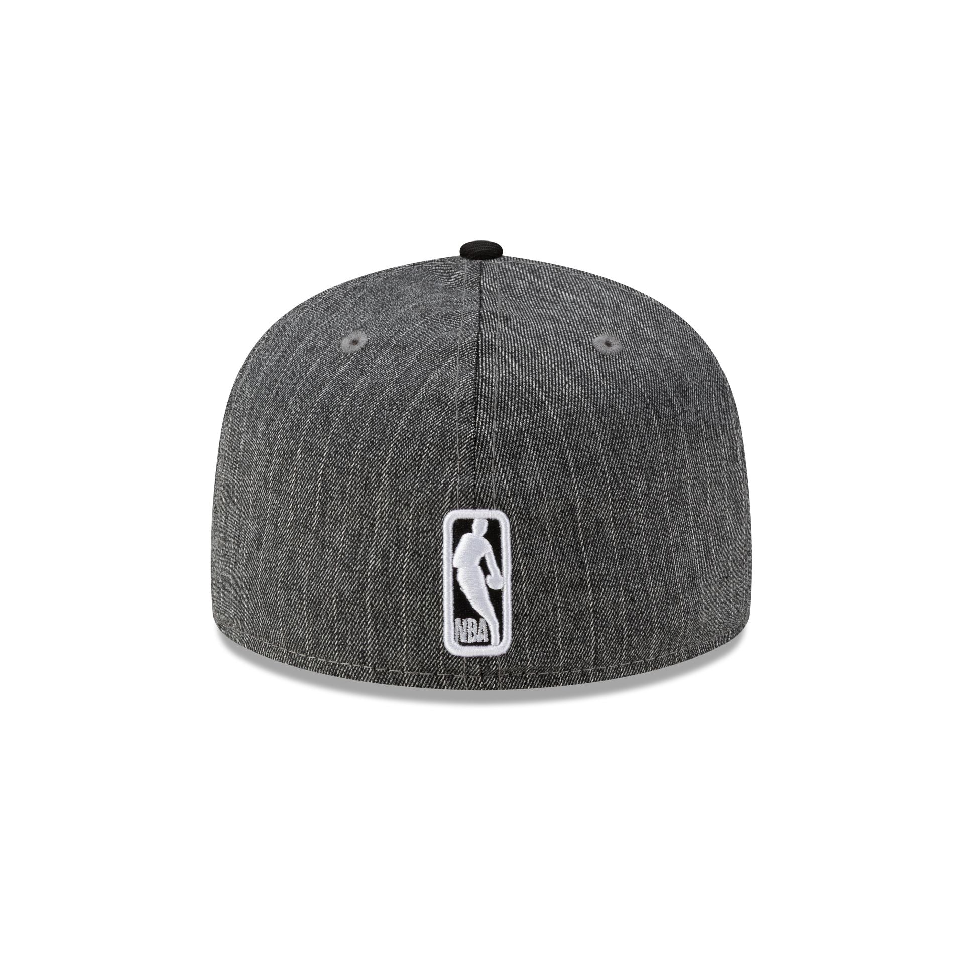 Just Caps Black Pinstripe Brooklyn Nets 59FIFTY Fitted Hat - Image 6