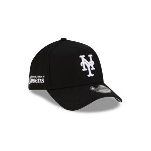 Meanwhile Back in Queens x New York Mets Black 9FORTY A-Frame Snapback Hat