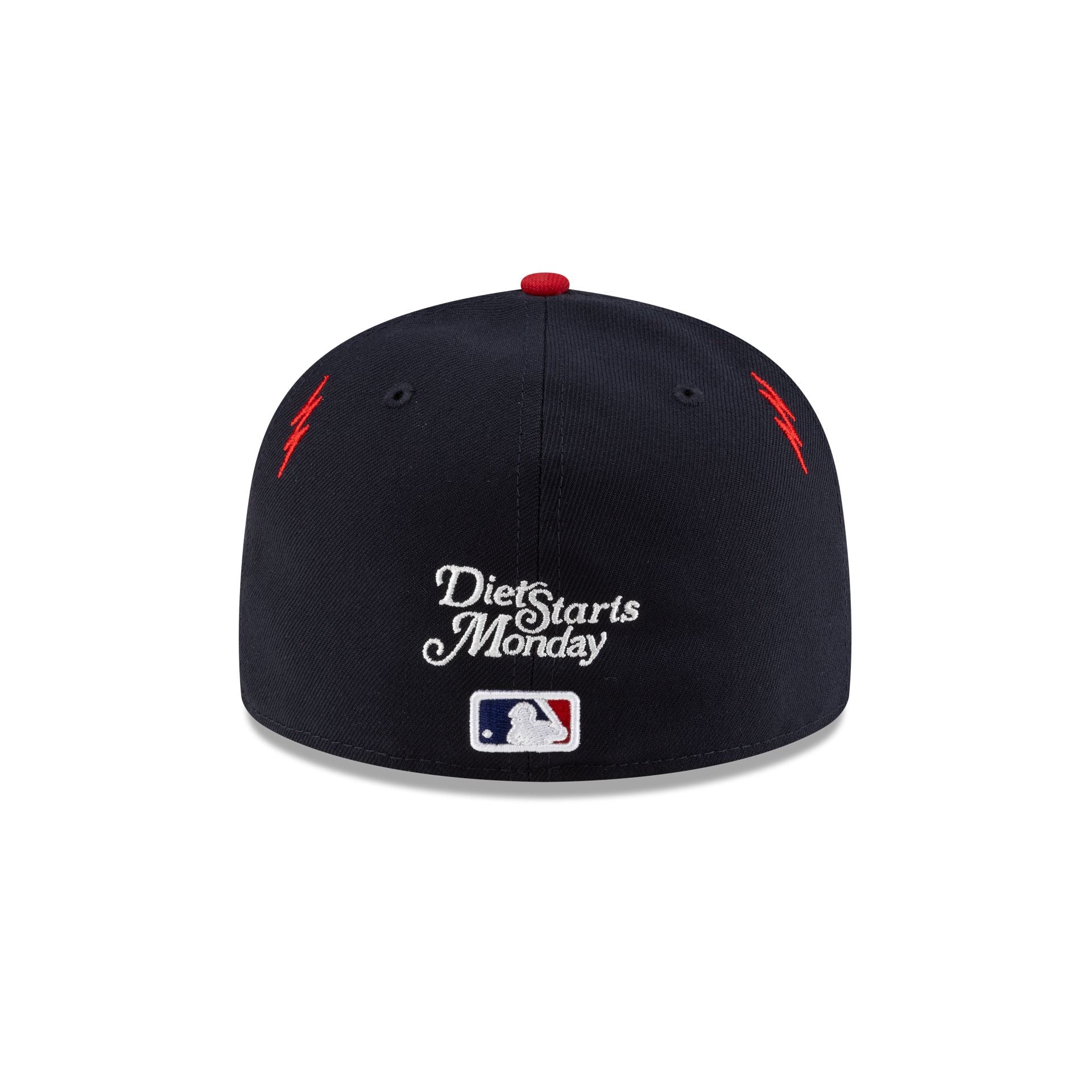 Diet Starts Monday x Atlanta Braves Lightening Bolts 59FIFTY Fitted Hat - Image 6