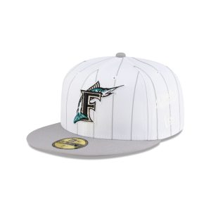 Diet Starts Monday x Miami Marlins Pinstripe 59FIFTY Fitted Hat