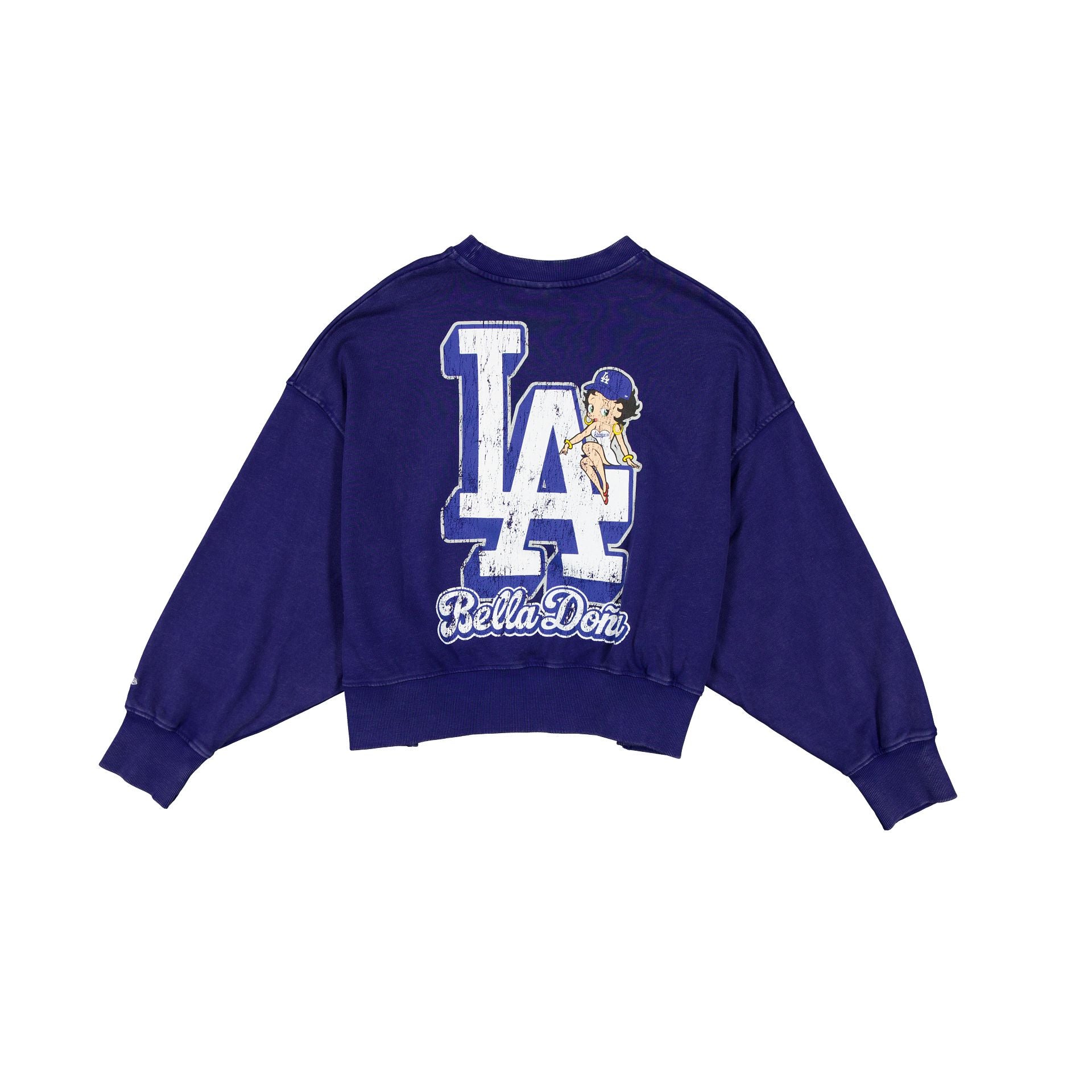 Bella Doña x Betty Boop x Los Angeles Dodgers Women's Boxy Crewneck - Image 2