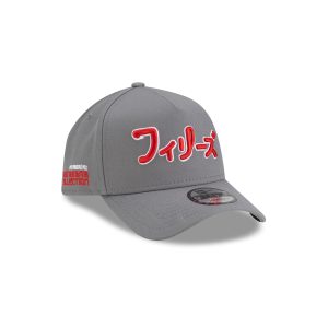 Hyperfly Katakana x Philadelphia Phillies Gray 9FORTY A-Frame Snapback Hat
