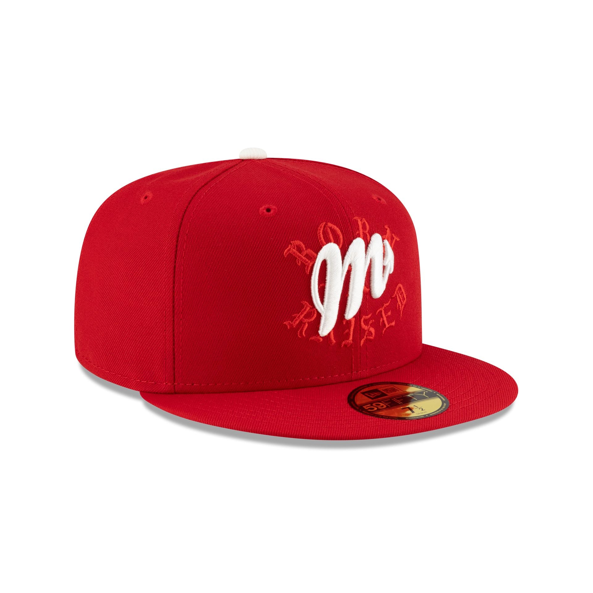 Born x Raised x Diablos Rojos del México Scarlet 59FIFTY Fitted Hat - Image 3