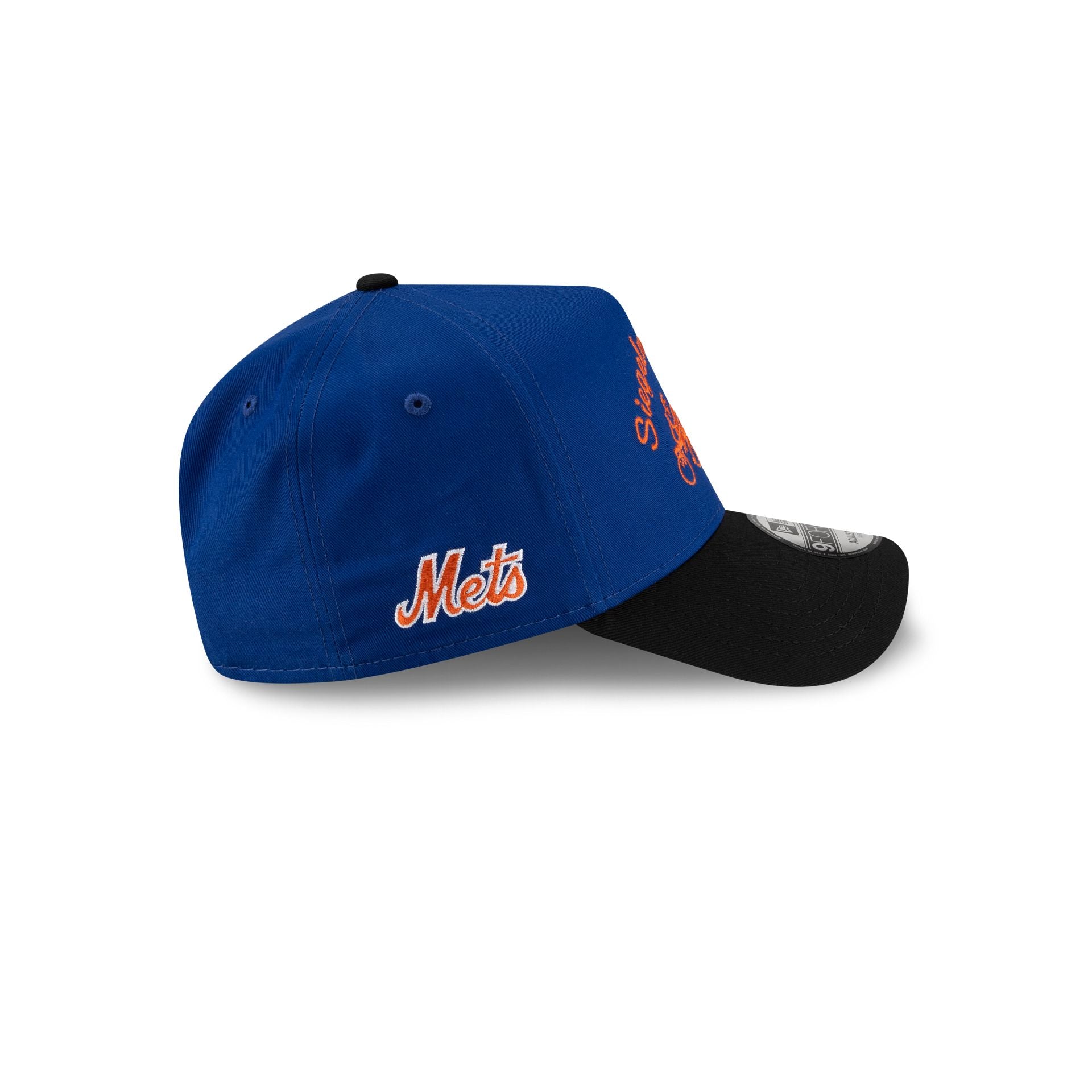 Siegelman Stable x New York Mets Black Visor 9FORTY A-Frame Snapback Hat - Image 4