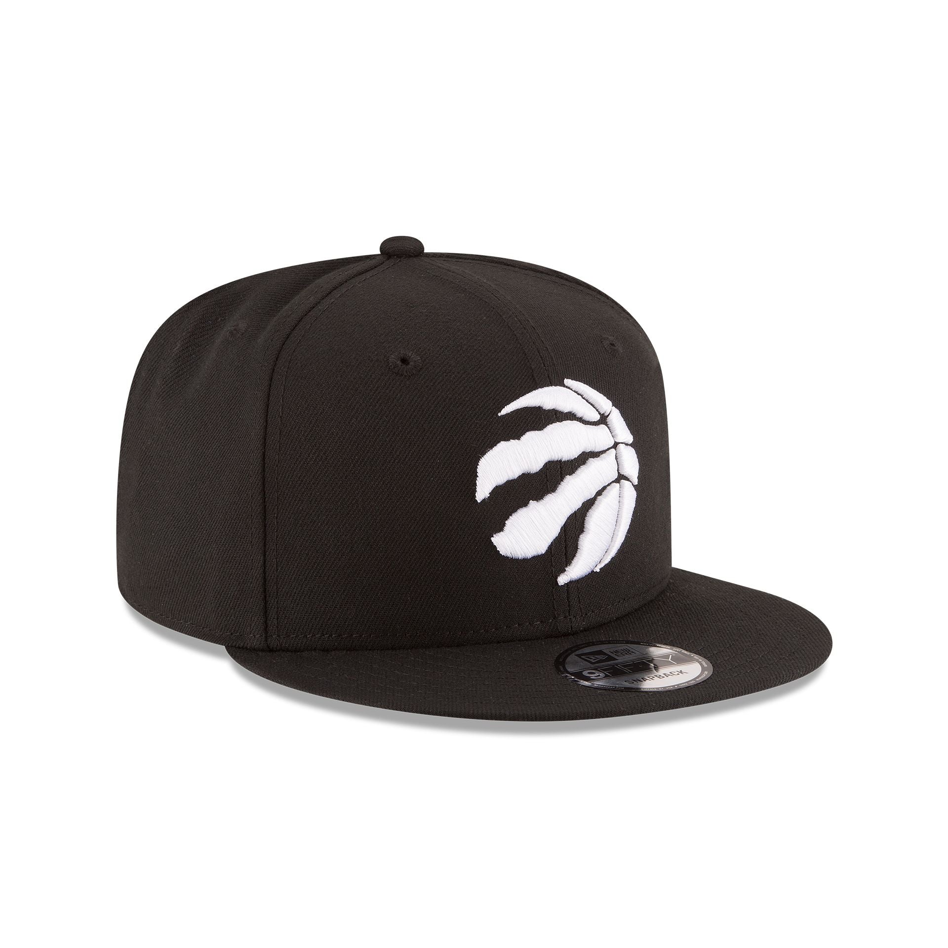 Toronto Raptors Basic Black & White 9FIFTY Snapback Hat - Image 3