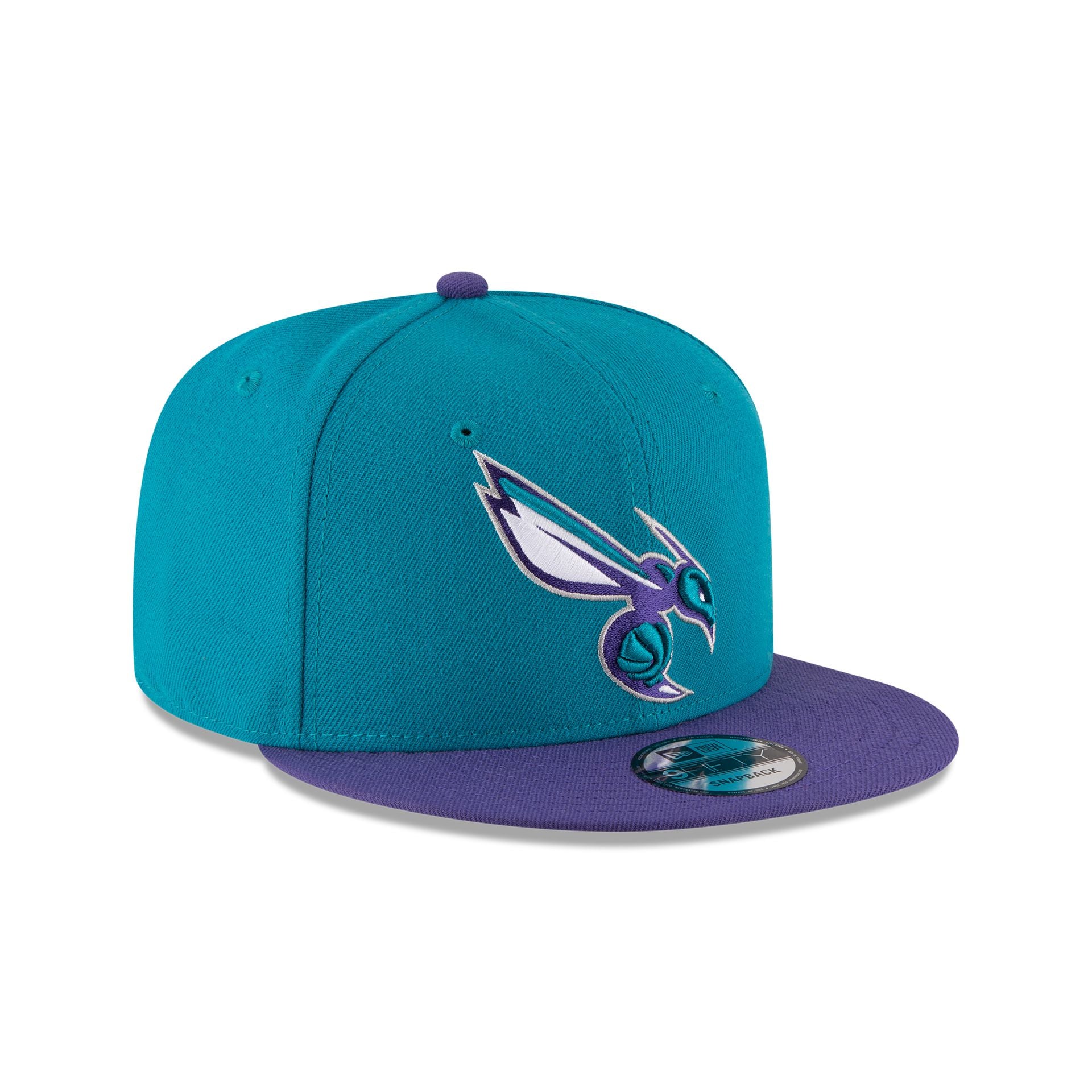 Charlotte Hornets Basic Two Tone 9FIFTY Snapback Hat - Image 3