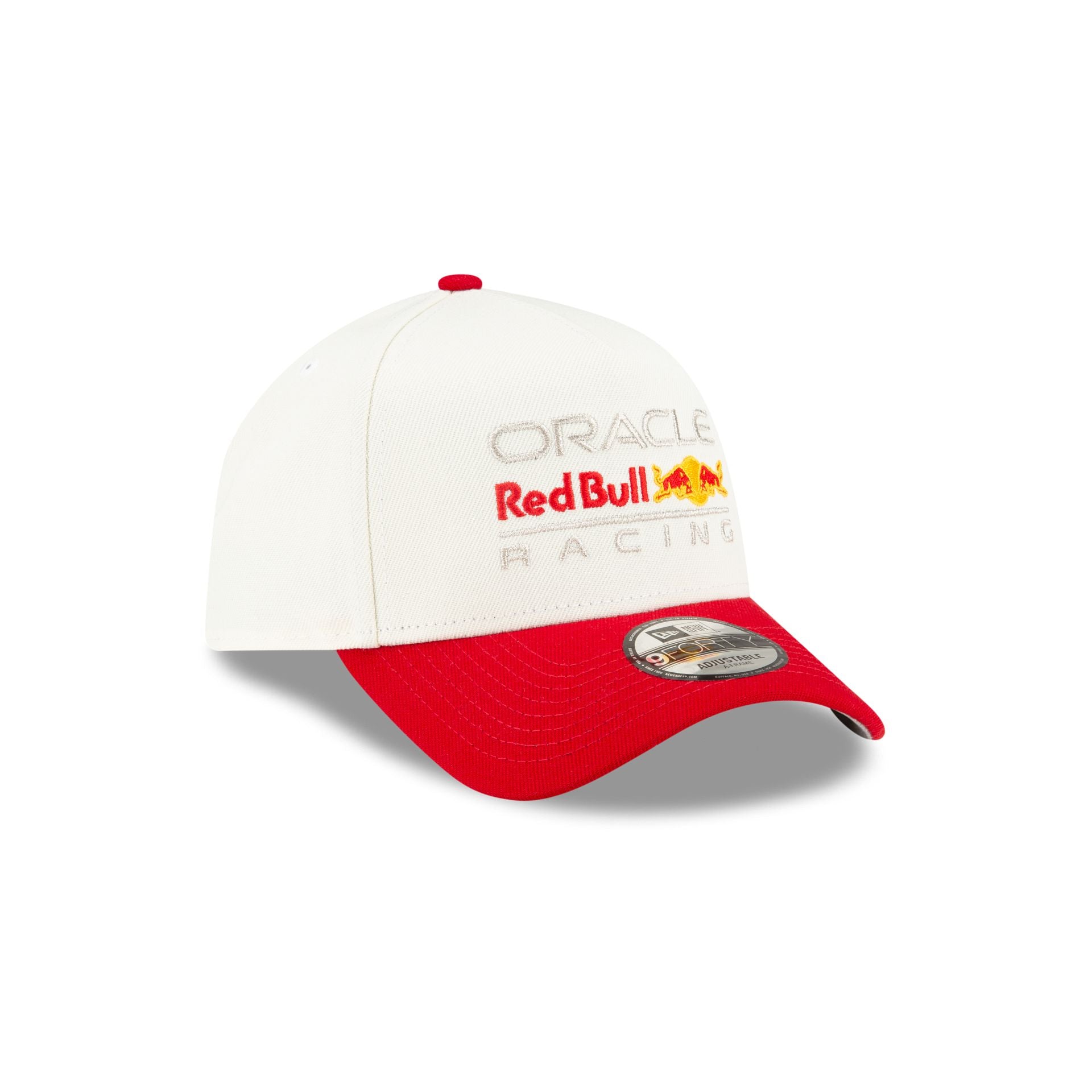 Oracle Red Bull Racing Essential White 9FORTY A-Frame Snapback Hat - Image 3