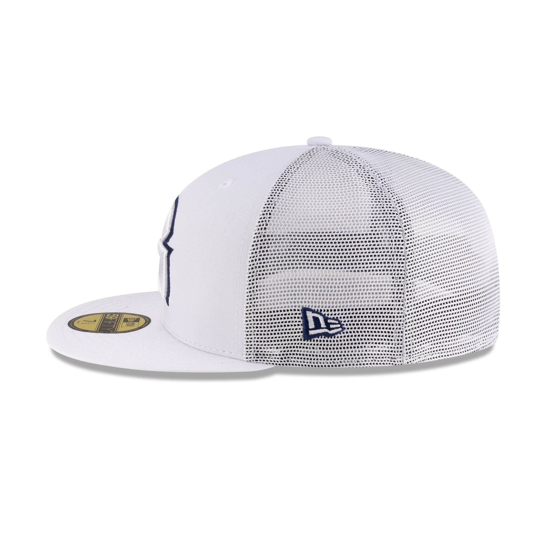 Georgetown Hoyas White 59FIFTY Fitted Trucker Hat - Image 4