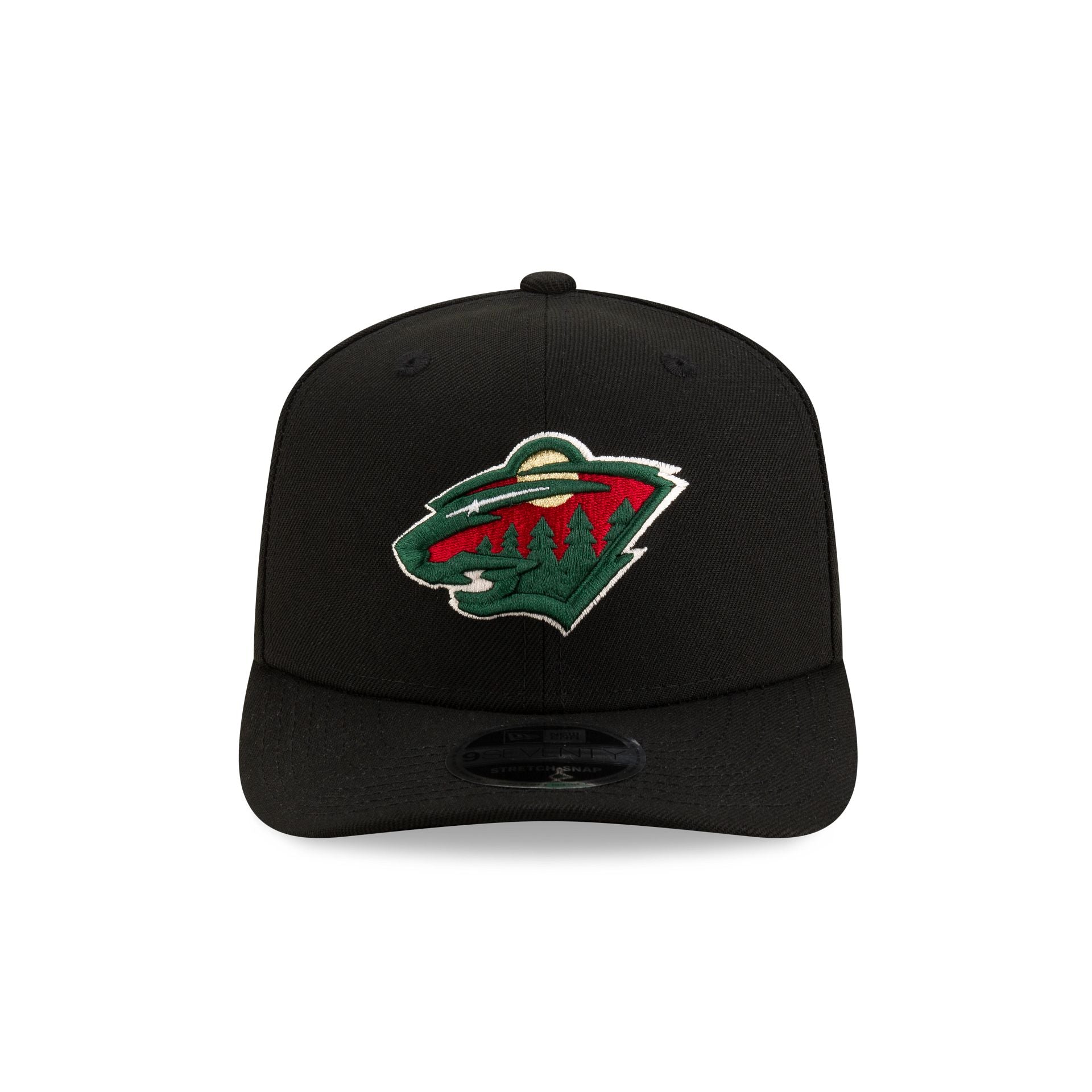 Minnesota Wild Black 9SEVENTY Stretch-Snap Hat - Image 2