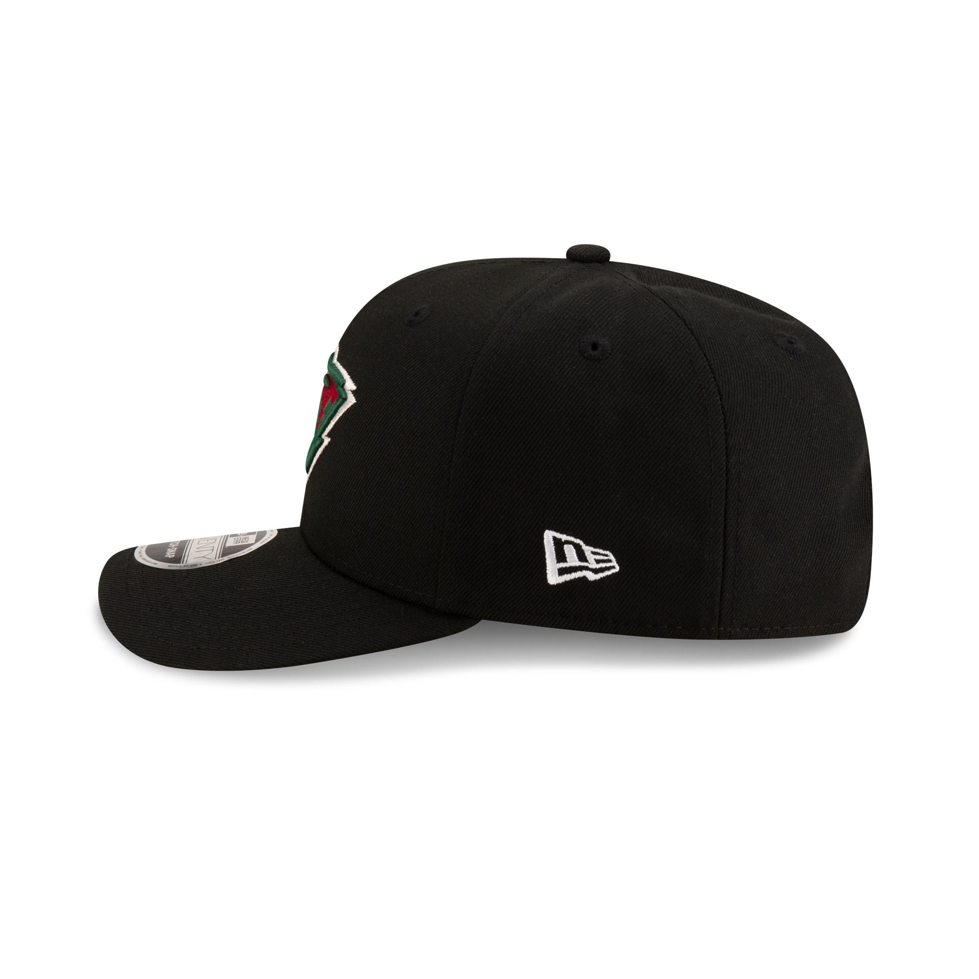 Minnesota Wild Black 9SEVENTY Stretch-Snap Hat - Image 4