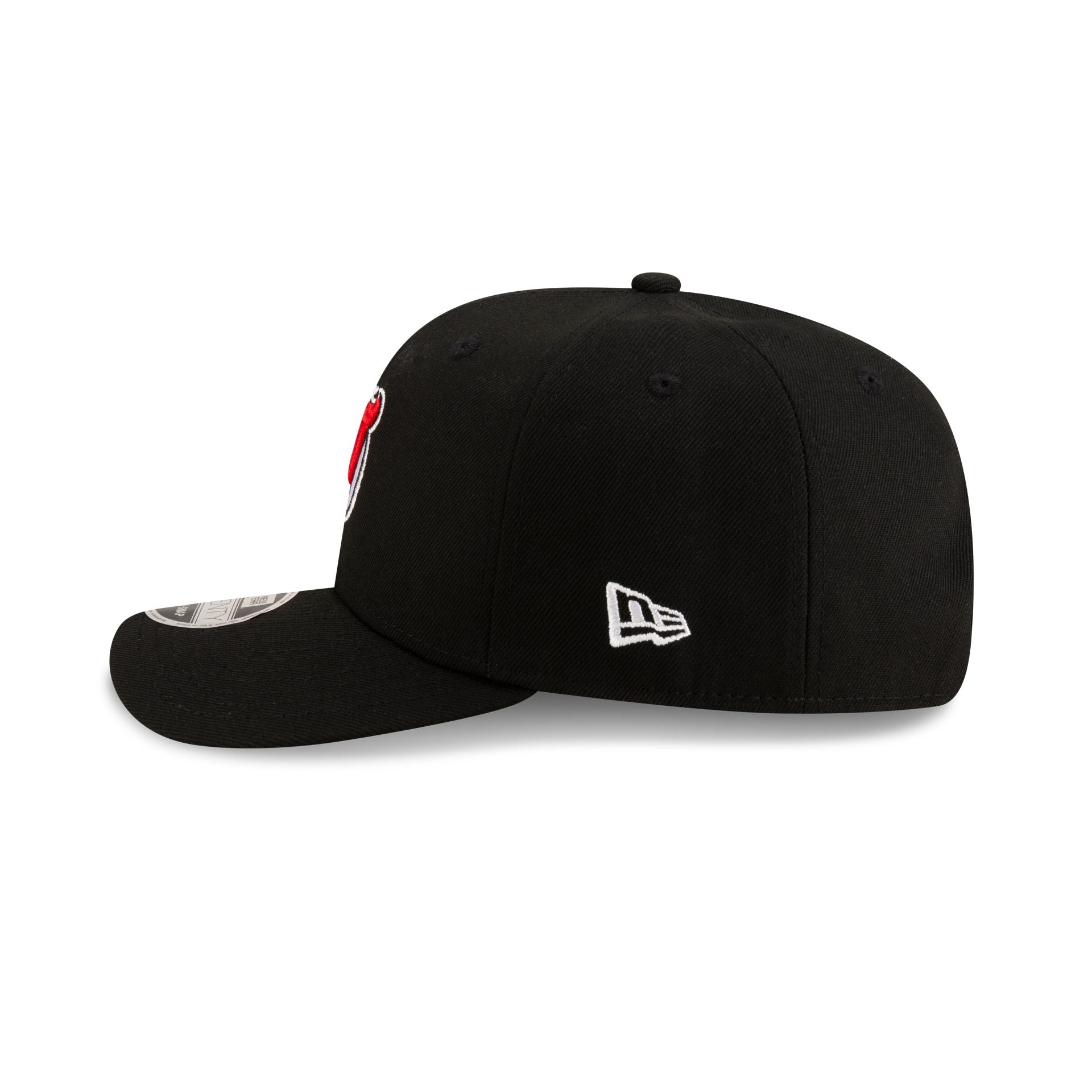 New Jersey Devils Black 9SEVENTY Stretch-Snap Hat - Image 4