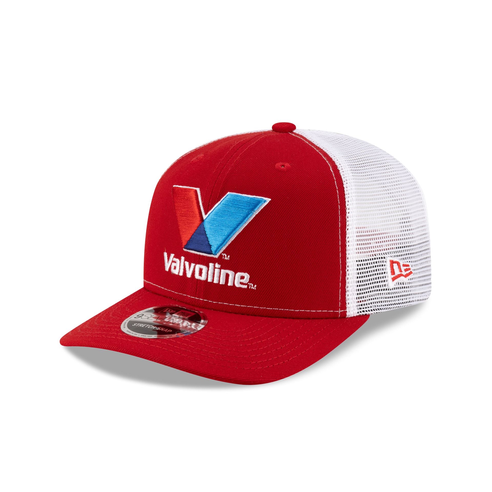 Hendrick Motorsports Kyle Larson Valvoline Partner 9SEVENTY Stretch-Snap Trucker Hat - Image 3