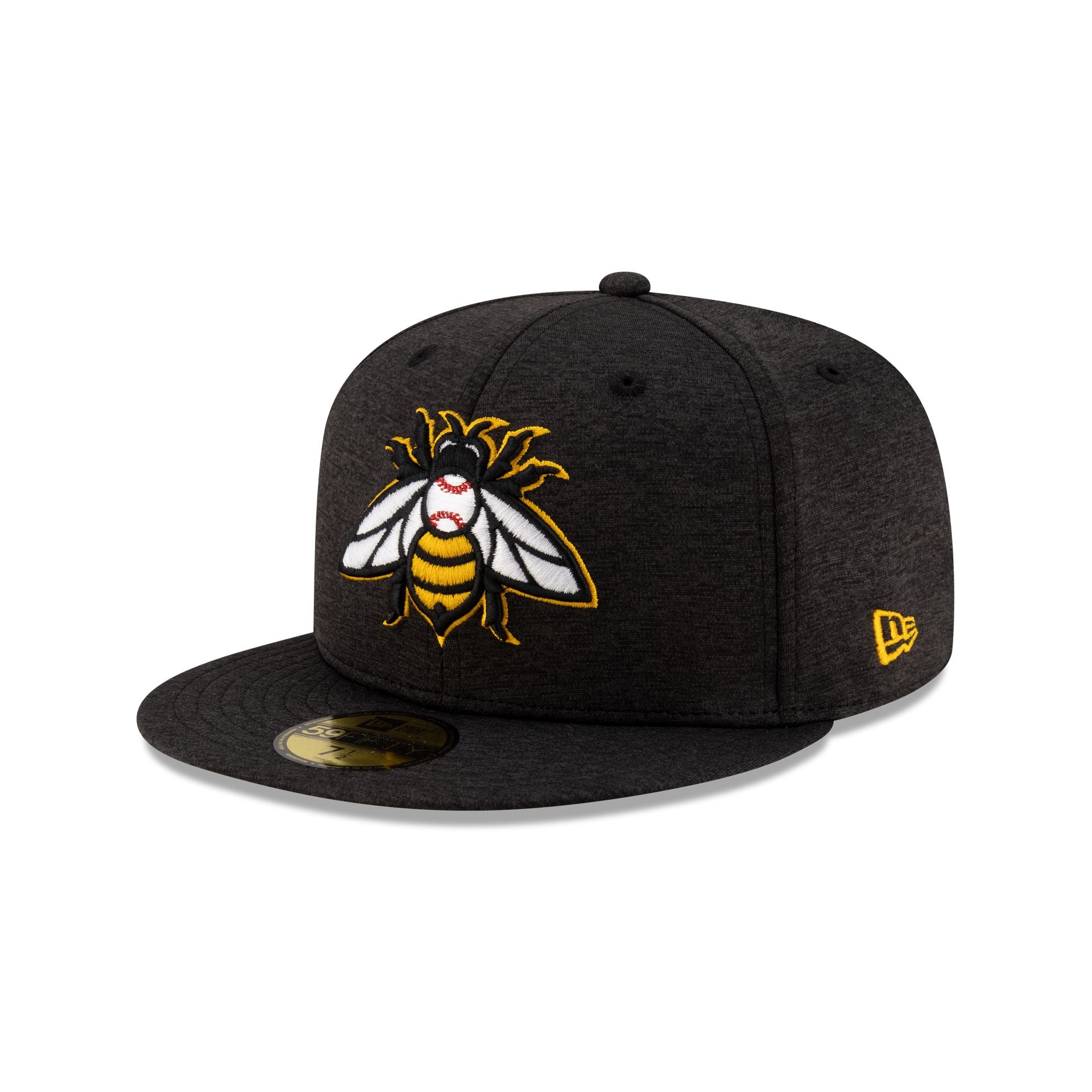 Salt Lake Bees Shadow Tech Black 59FIFTY Fitted Hat - Image 3