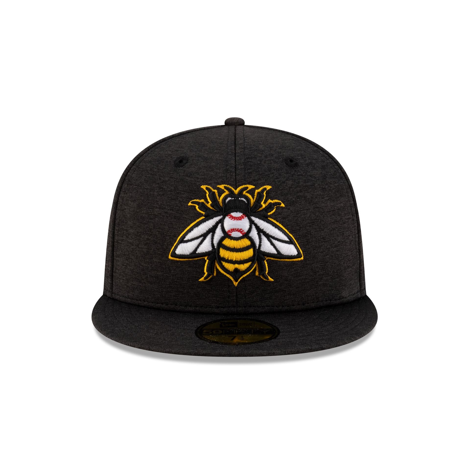 Salt Lake Bees Shadow Tech Black 59FIFTY Fitted Hat - Image 2