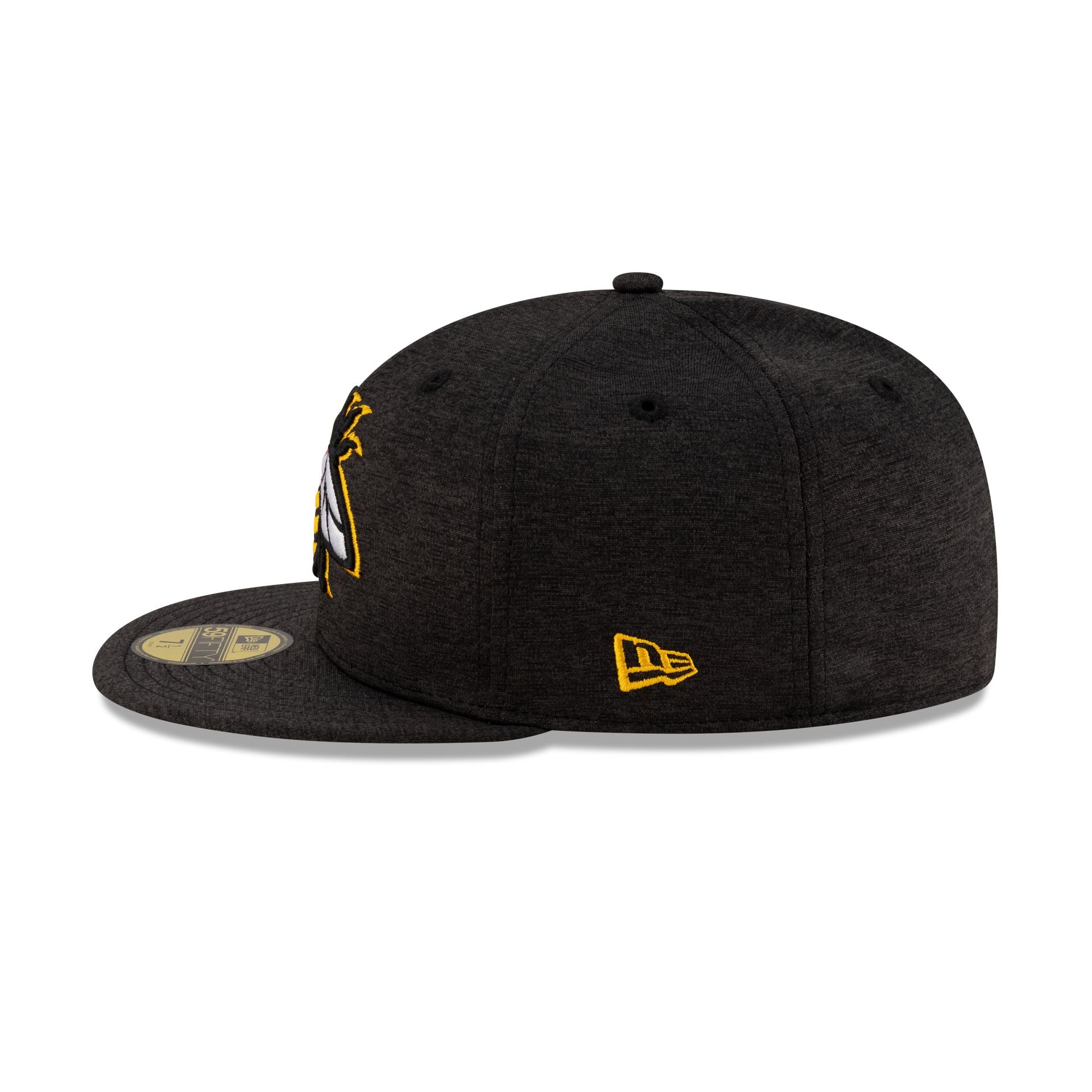 Salt Lake Bees Shadow Tech Black 59FIFTY Fitted Hat - Image 5