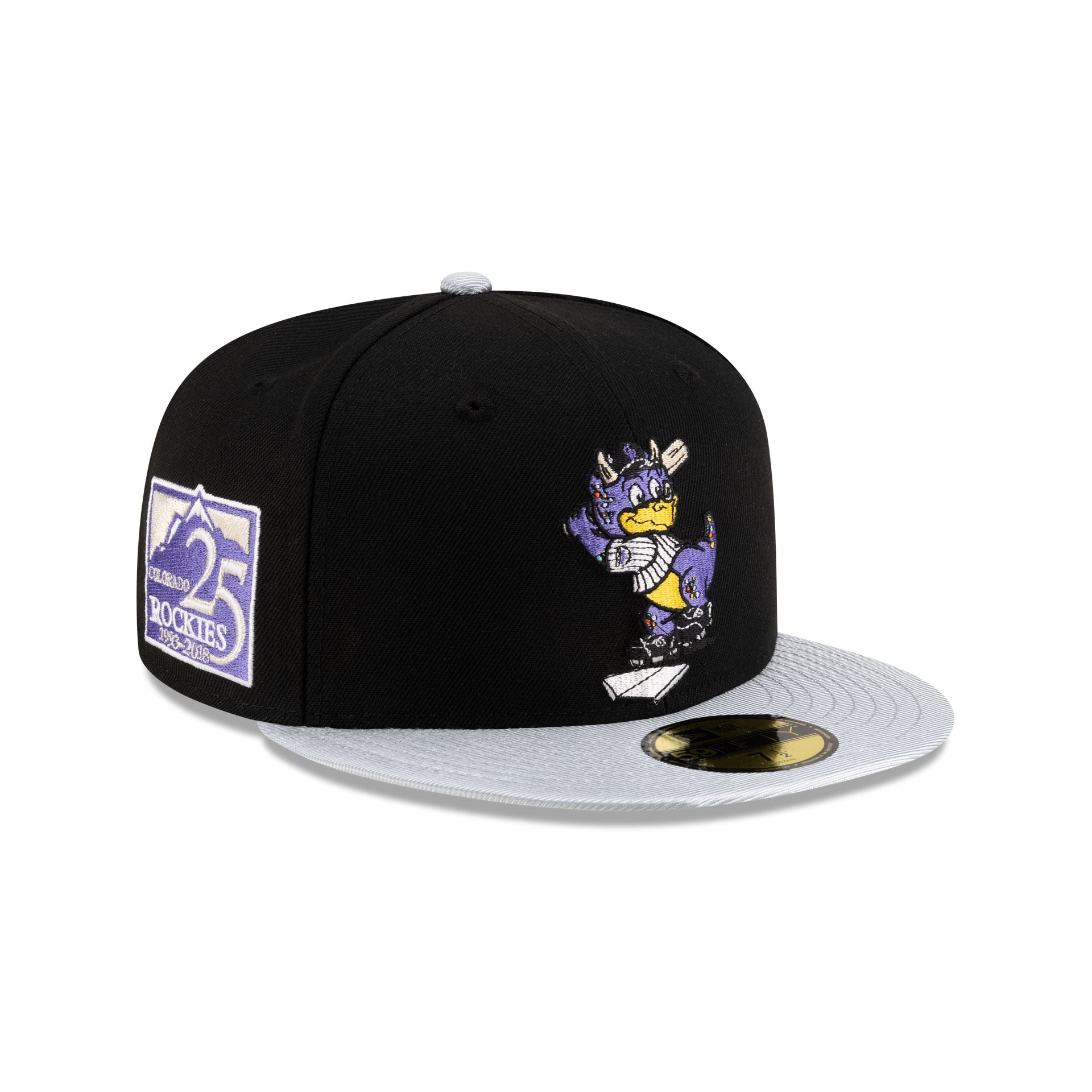 Colorado Rockies Mascot Black 59FIFTY Fitted Hat