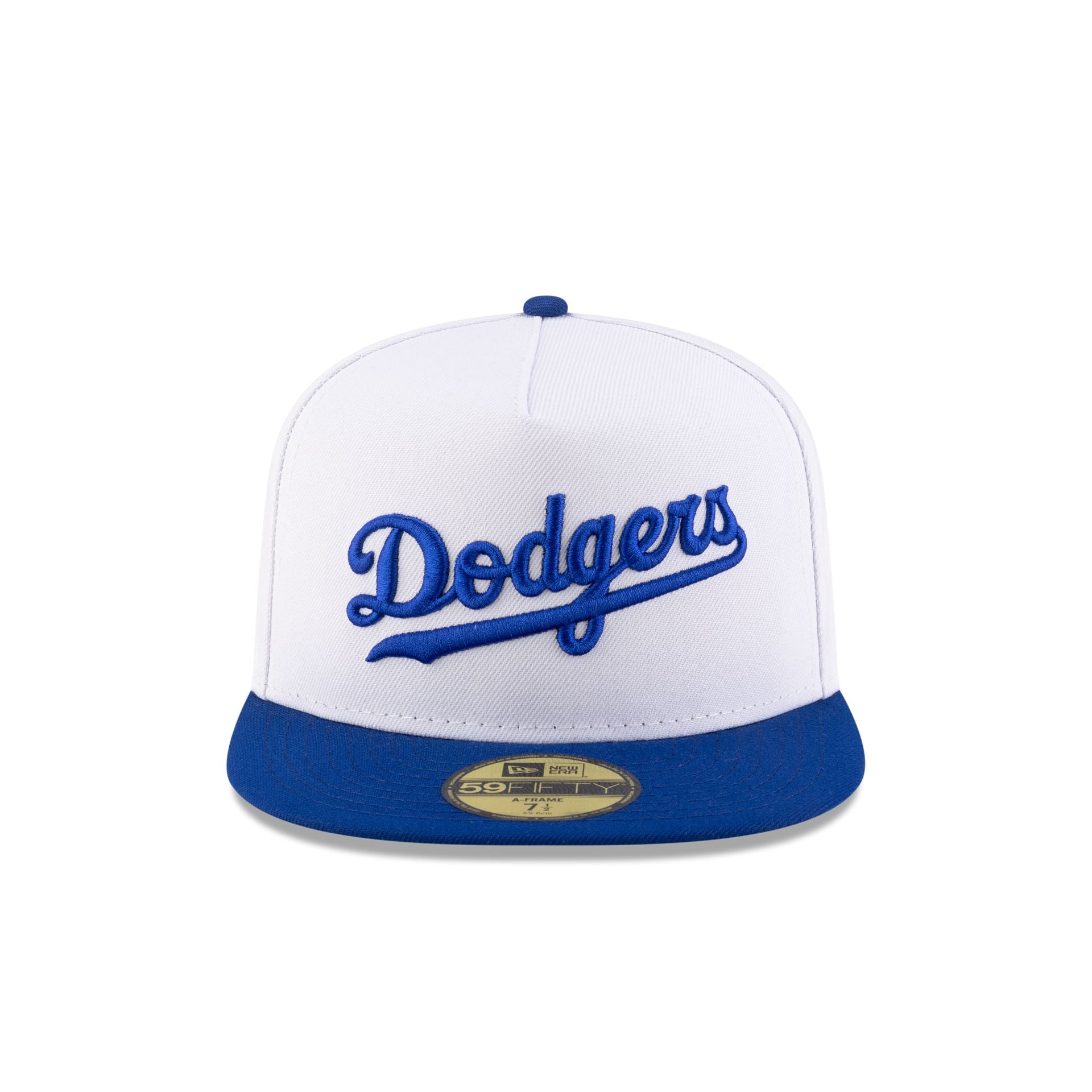 Just Caps League Sidepatch Optic White Los Angeles Dodgers 59FIFTY A-Frame Fitted Hat - Image 2