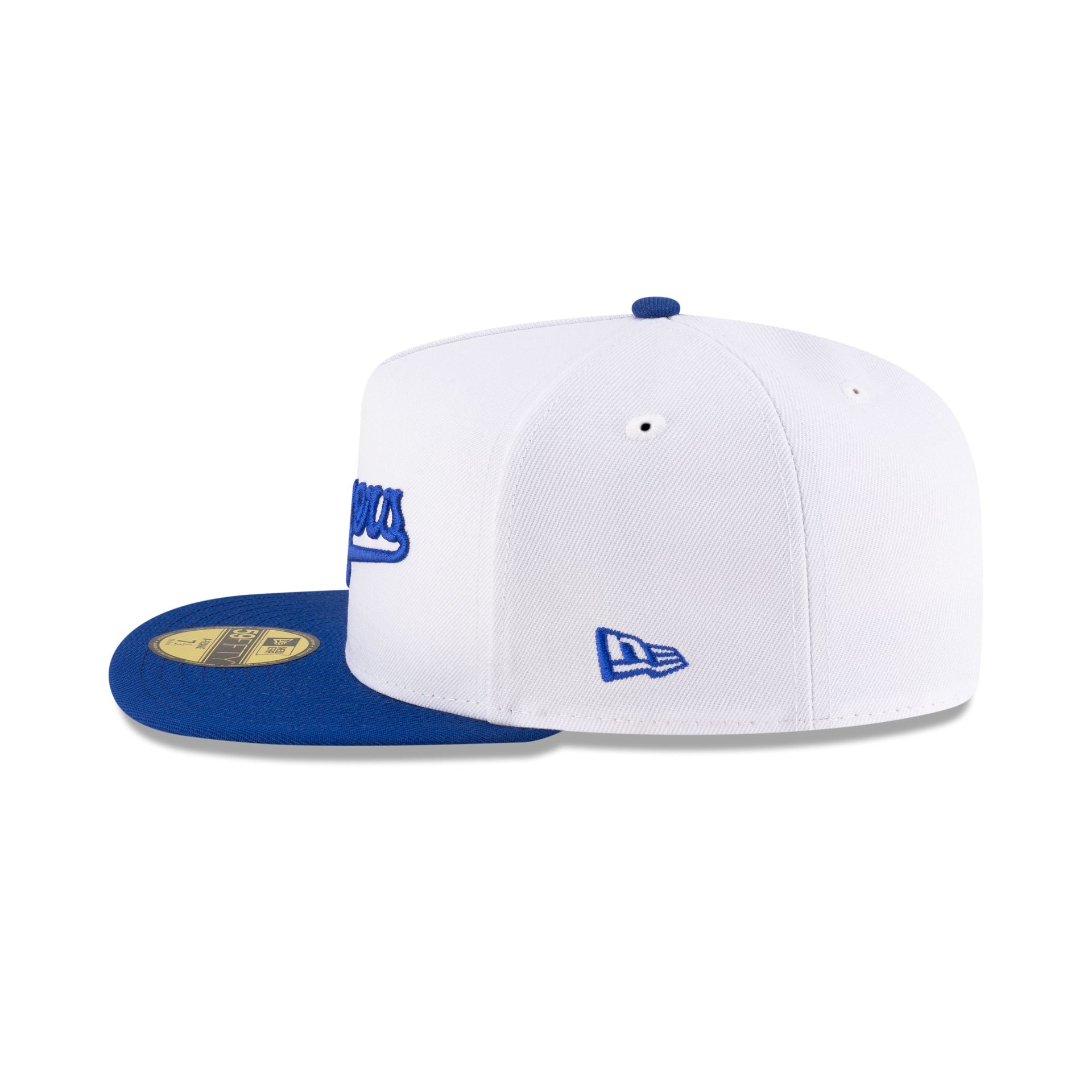 Just Caps League Sidepatch Optic White Los Angeles Dodgers 59FIFTY A-Frame Fitted Hat - Image 5