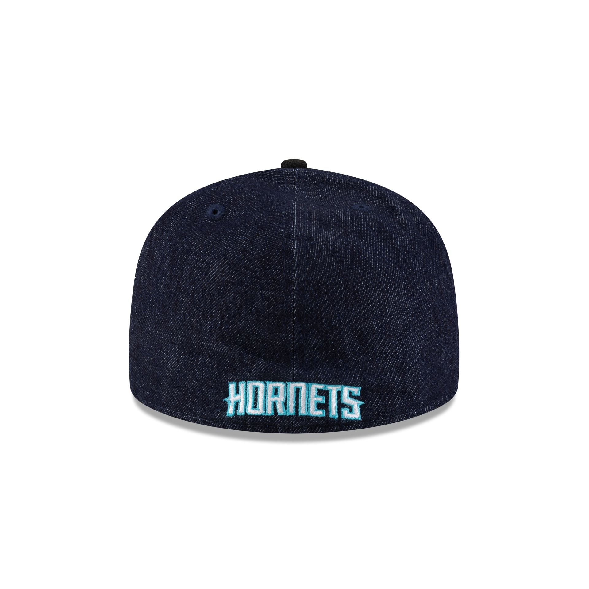 Charlotte Hornets Navy Denim 59FIFTY A-Frame Fitted Hat - Image 6