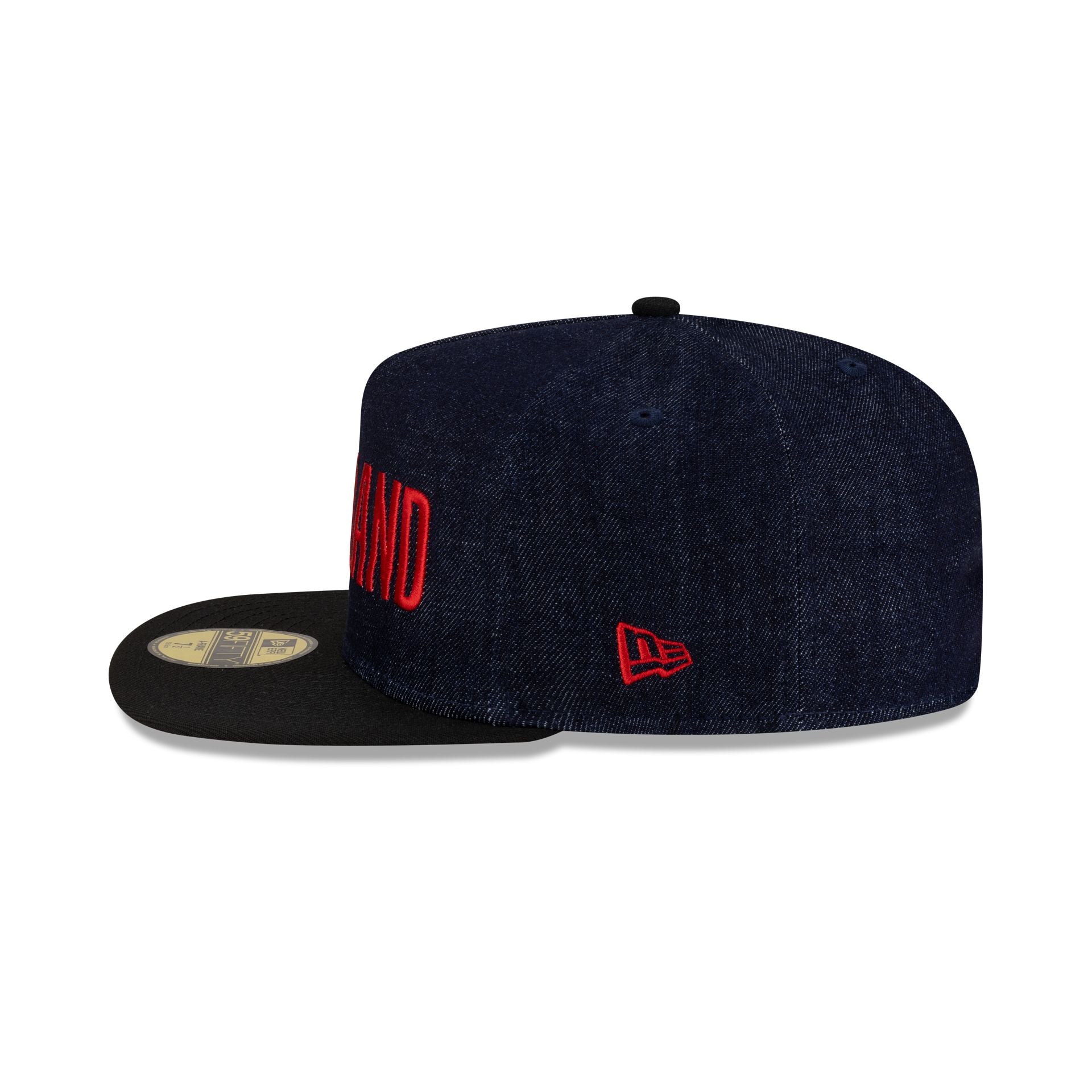 Portland Trail Blazers Navy Denim 59FIFTY A-Frame Fitted Hat - Image 4