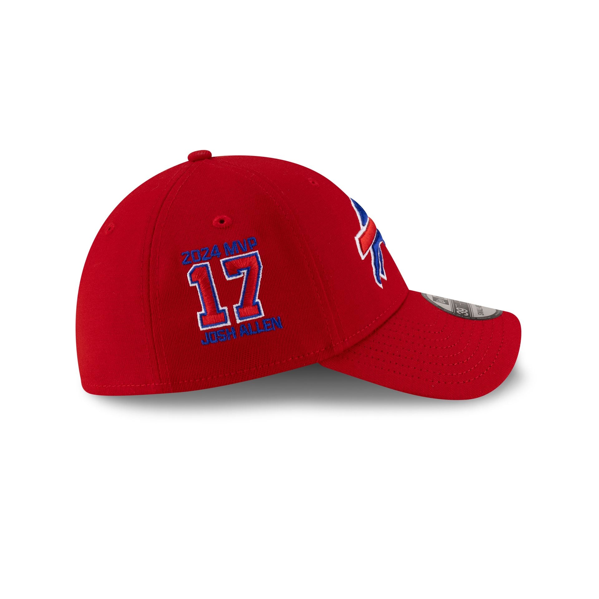 Buffalo Bills Josh Allen MVP Red 39THIRTY Stretch Fit Hat - Image 4