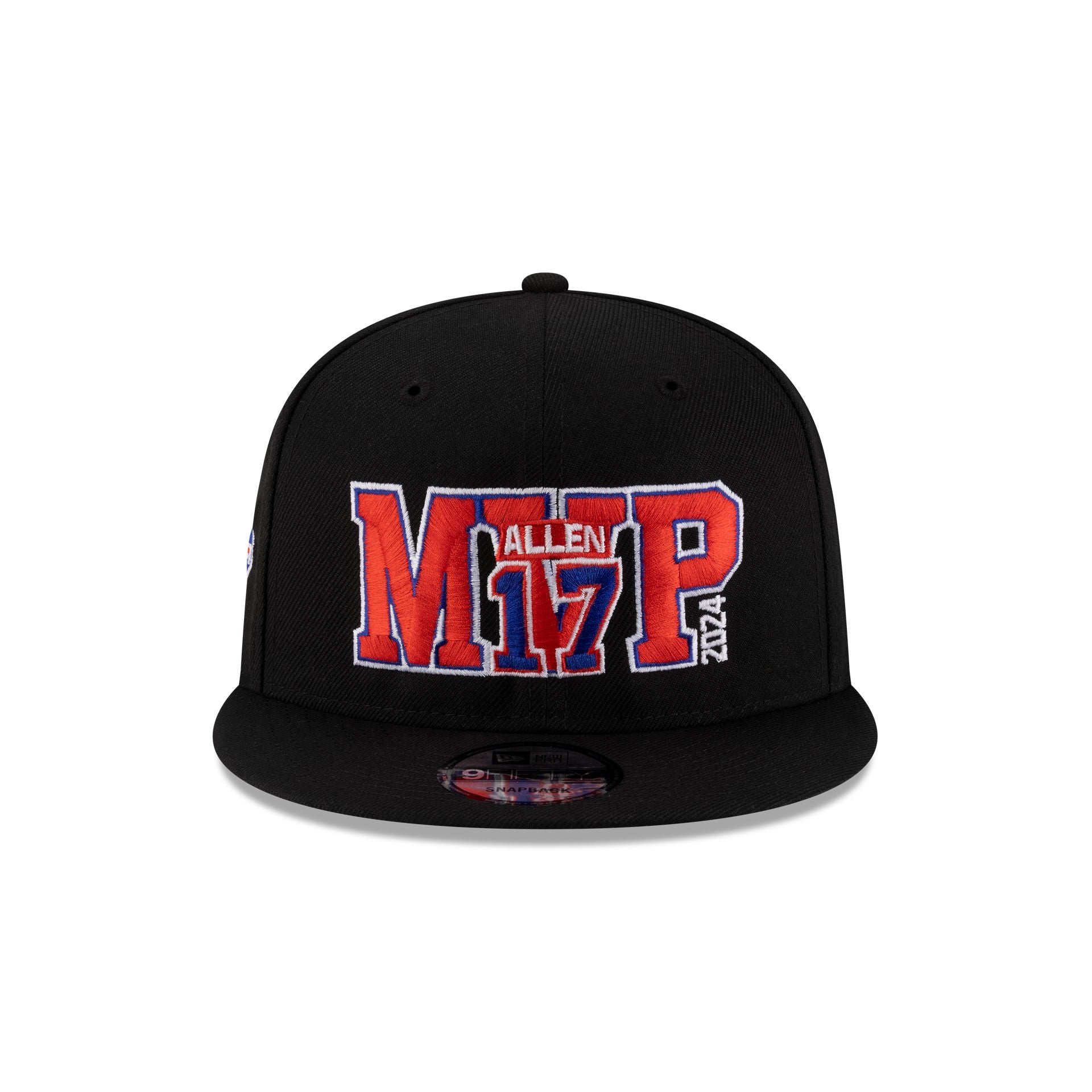 Buffalo Bills Josh Allen MVP Black 9FIFTY Snapback Hat - Image 2