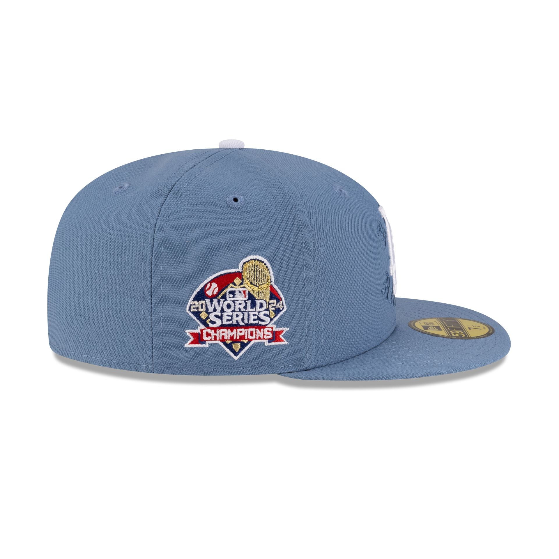 Born x Raised x Los Angeles Dodgers World Series Champions Slate 59FIFTY Fitted Hat - Image 4