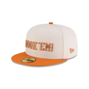Texas Longhorns Stone Hook 'Em 59FIFTY Fitted Hat