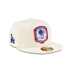 Los Angeles Dodgers 1984 Olympics Chrome White 59FIFTY Fitted Hat