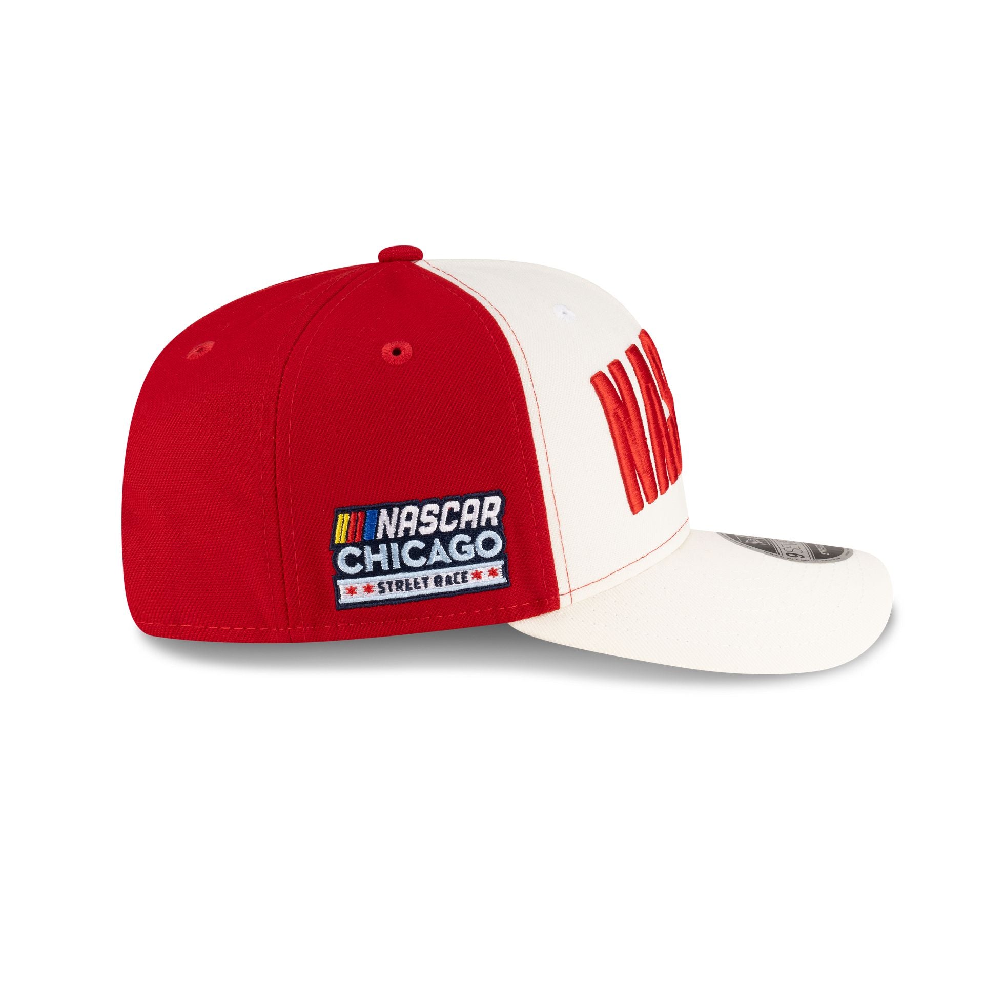 NASCAR Chicago Street Race Chrome Red 9SEVENTY Stretch-Snap Hat - Image 4
