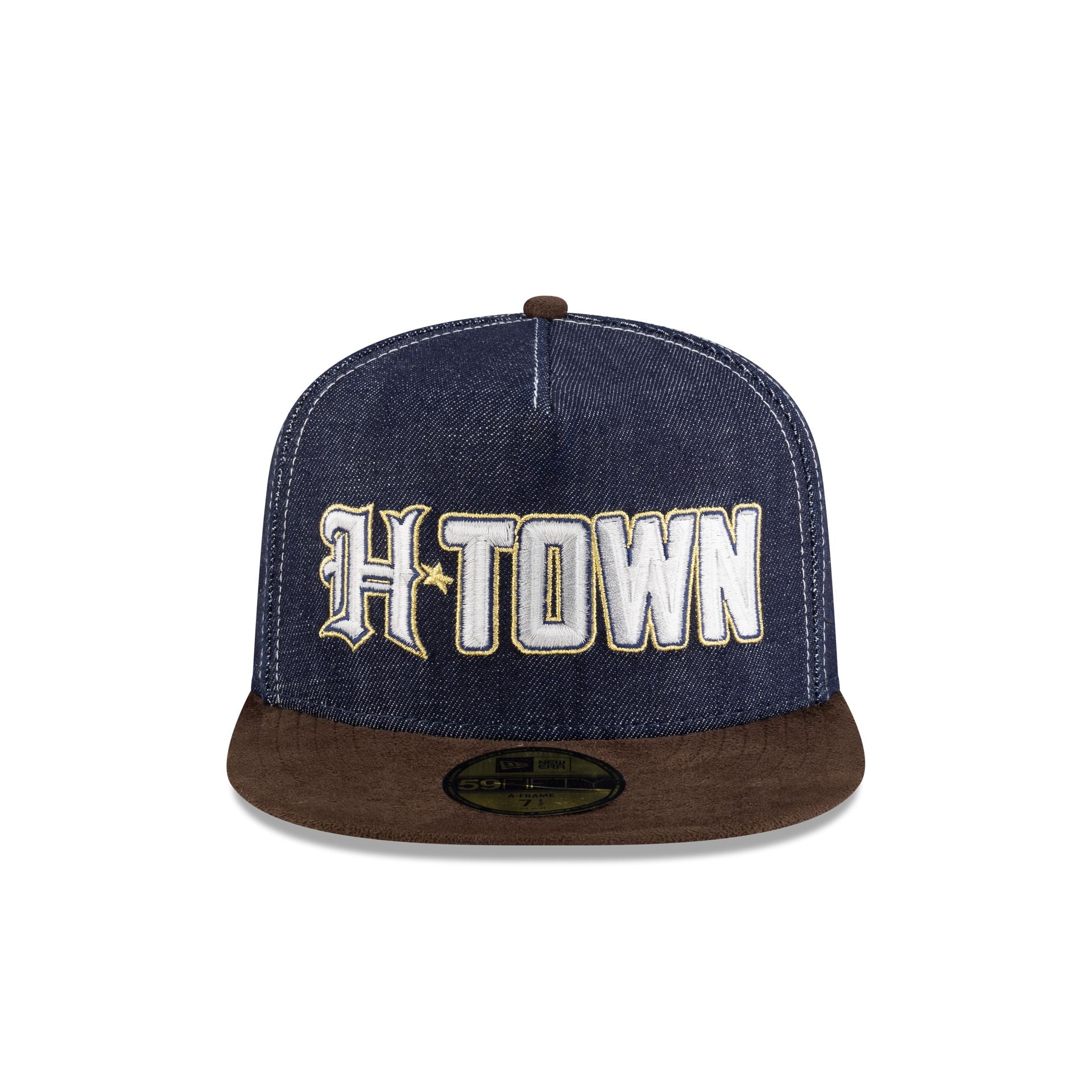 Houston Texans Houston Pack Denim 59FIFTY A-Frame Fitted Hat - Image 2