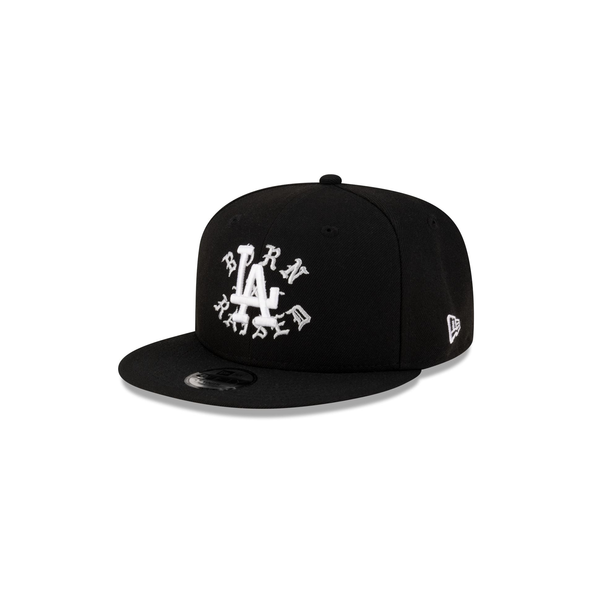 Born x Raised x Los Angeles Dodgers World Series Champions Kids Black 9FIFTY Snapback Hat - Image 3