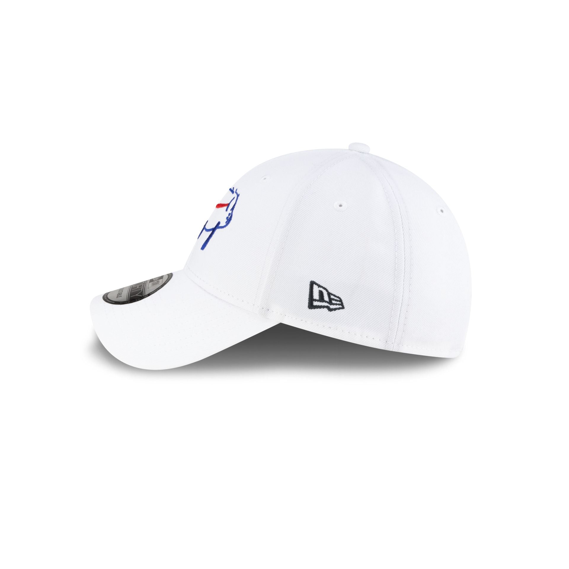 Buffalo Bills Billustration White 9FORTY Adjustable Hat - Image 4