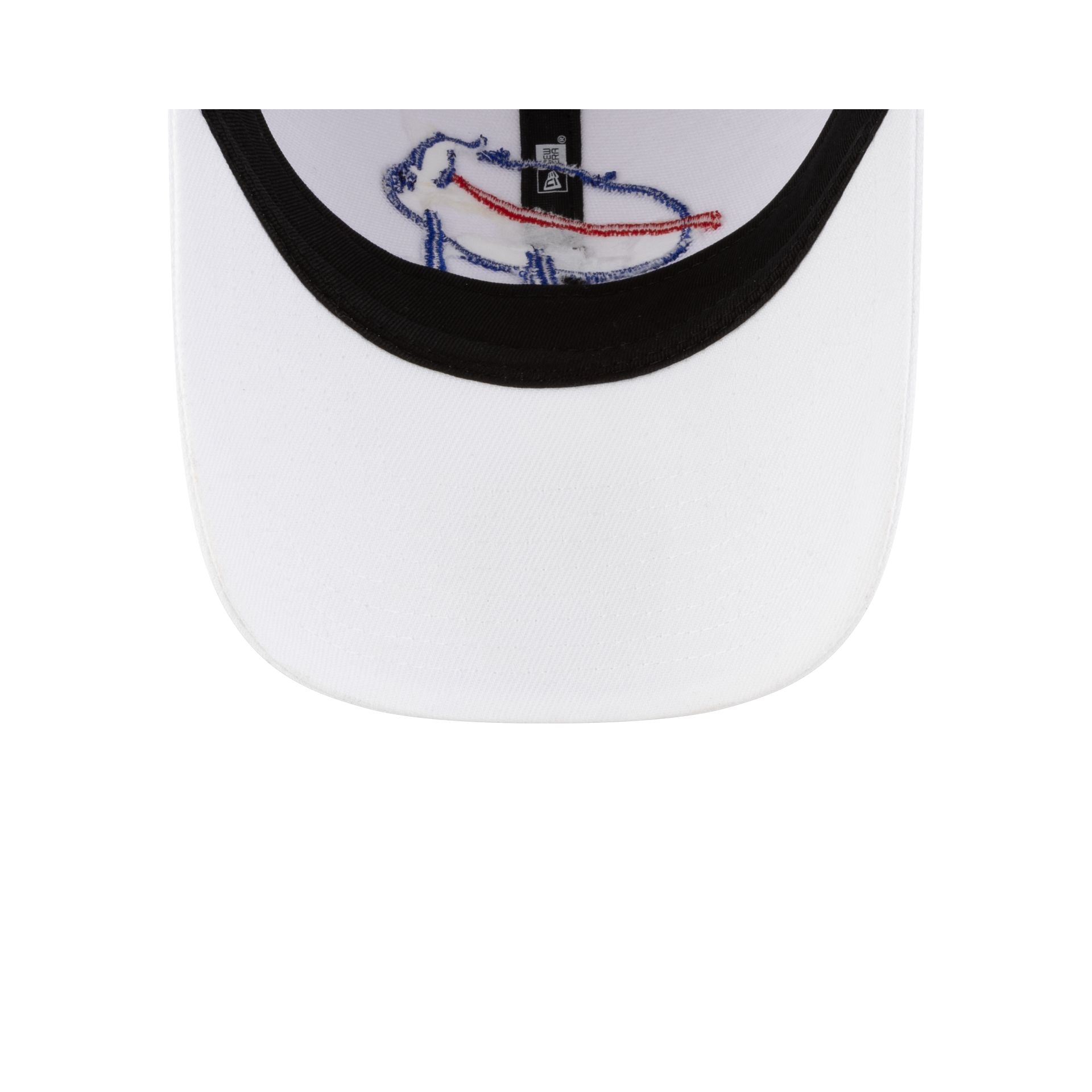 Buffalo Bills Billustration White 9FORTY Adjustable Hat - Image 7
