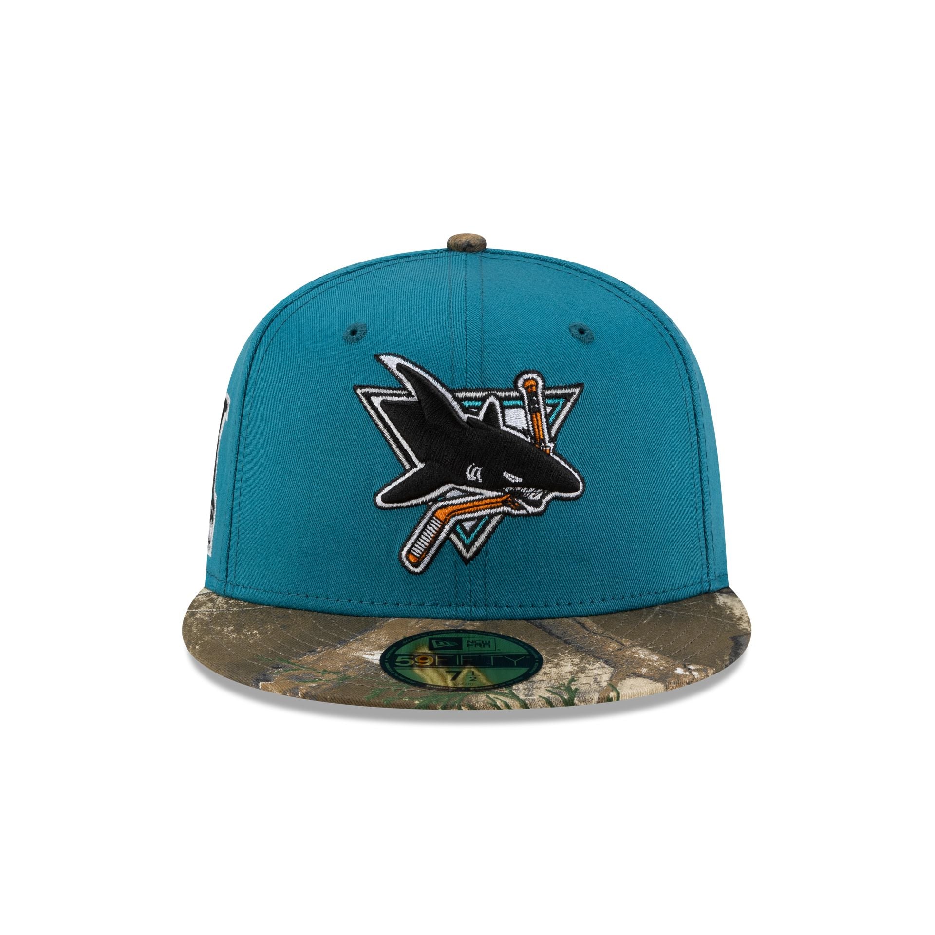 San Jose Sharks Realtree Visor 59FIFTY Fitted Hat - Image 2