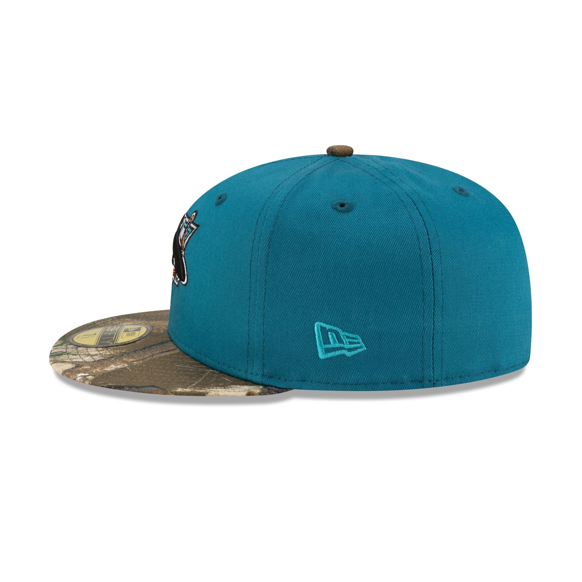 San Jose Sharks Realtree Visor 59FIFTY Fitted Hat - Image 5