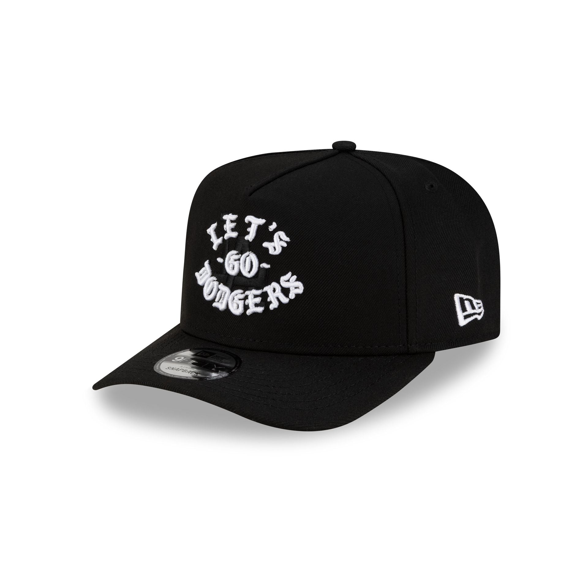Born x Raised x Los Angeles Dodgers Let's Go World Series Black 9FIFTY A-Frame Snapback Hat - Image 3