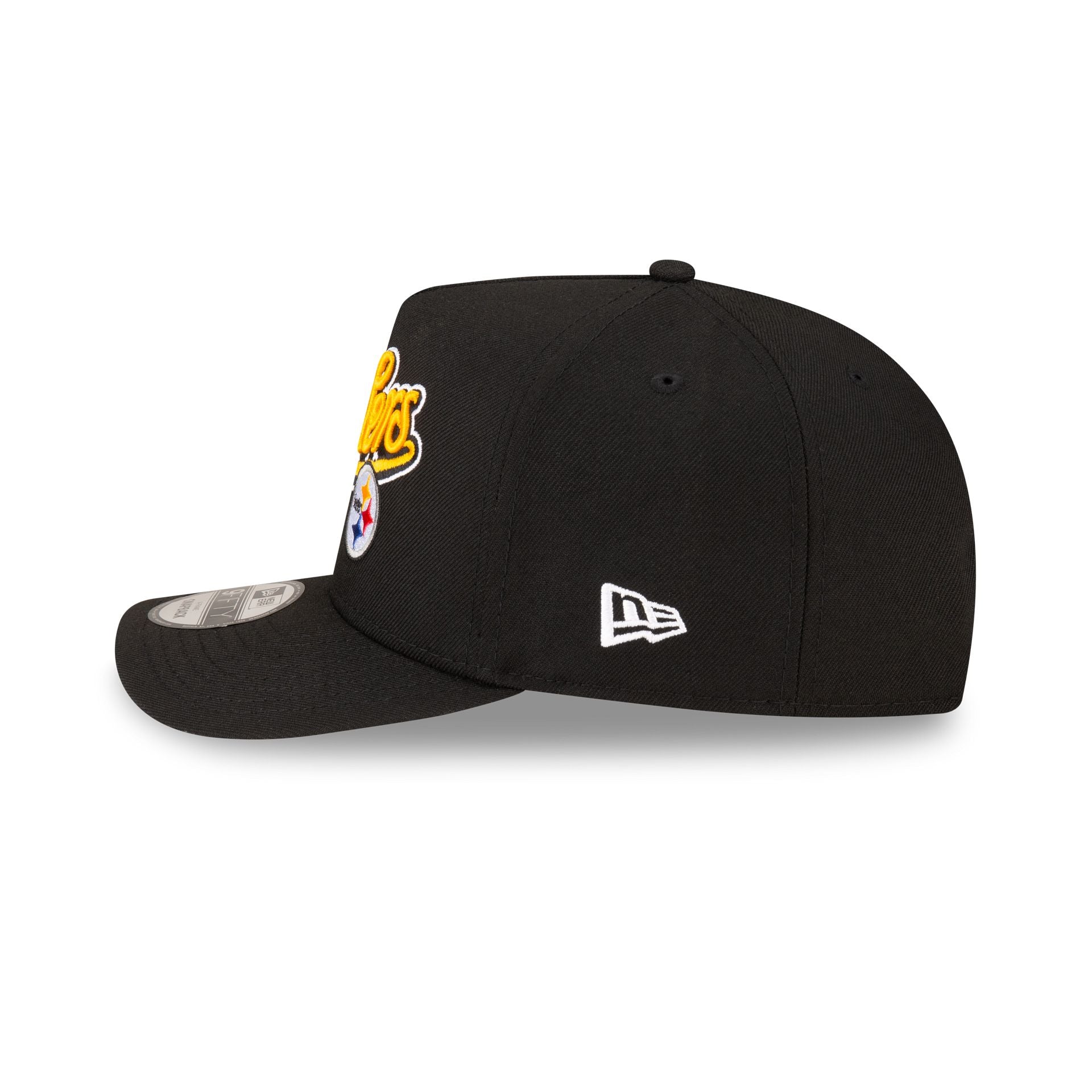 Born x Raised x Pittsburgh Steelers Script Black 9FIFTY A-Frame Snapback Hat - Image 4