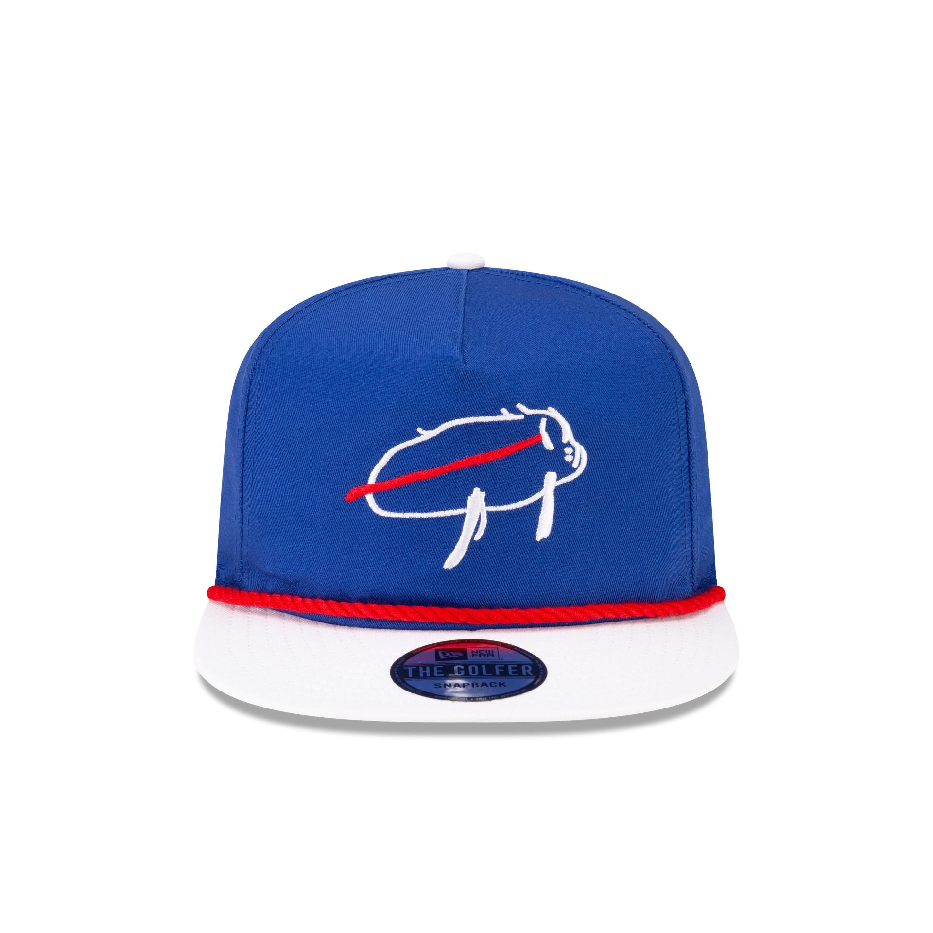 Buffalo Bills Billustration White Visor Golfer Hat - Image 2