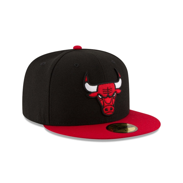 Chicago Bulls 2Tone Black 59FIFTY Fitted Hat - Image 3