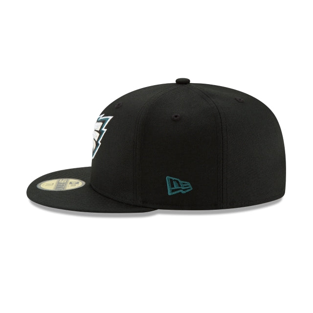 Philadelphia Eagles Black 59FIFTY Fitted Hat - Image 5