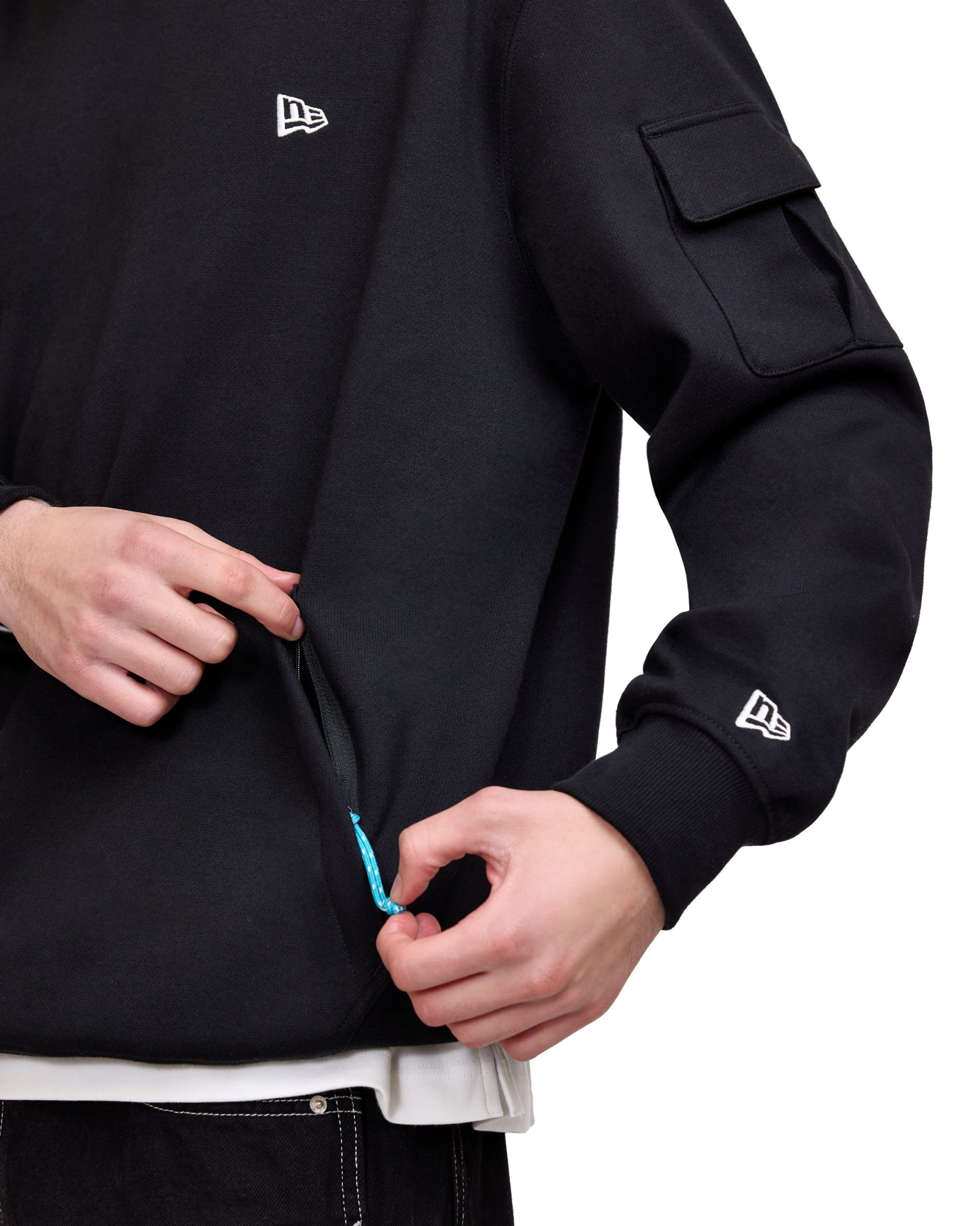 New Era Cap Black Outdoor Hoodie - Image 4